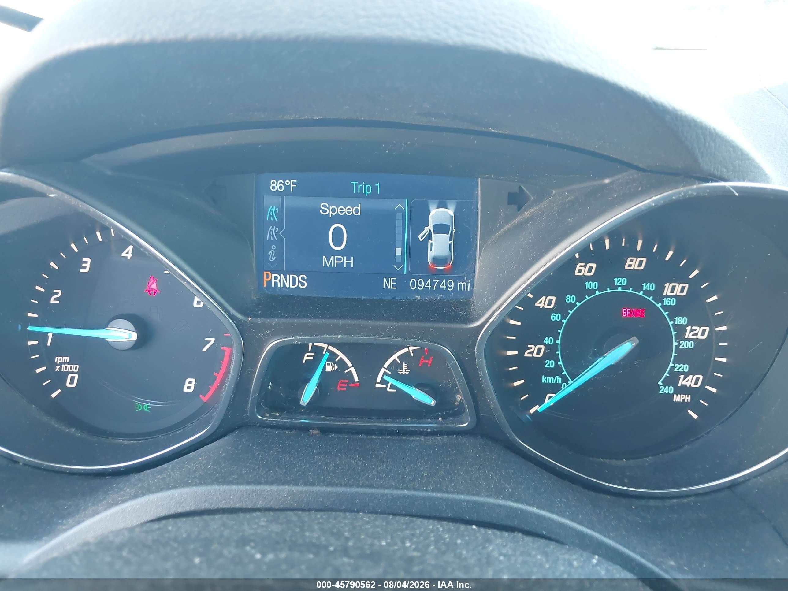 2014 Ford Escape Se Gray vin: 1FMCU9GX3EUD69505