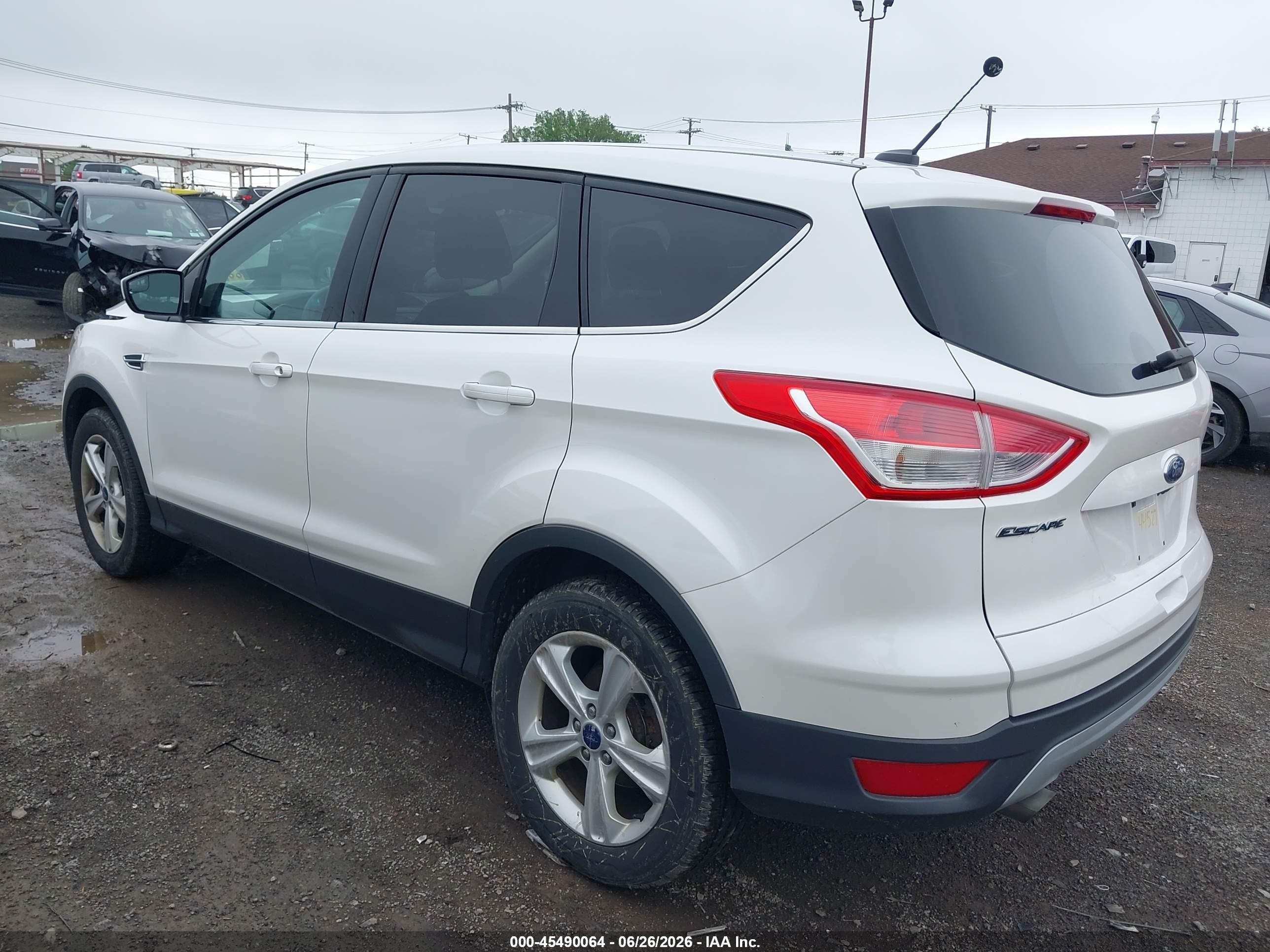 2014 Ford Escape Se White vin: 1FMCU9GX3EUE22851