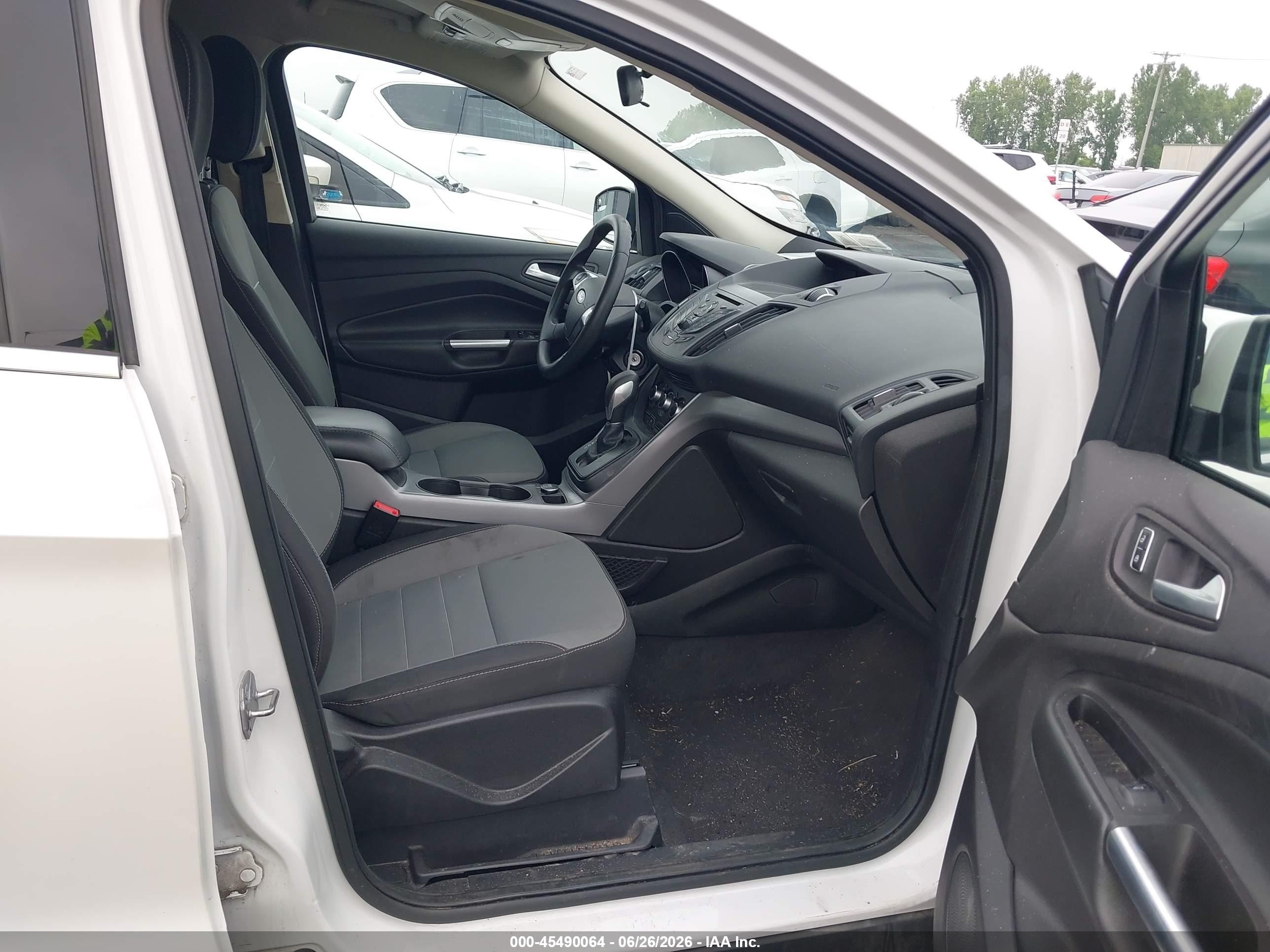 2014 Ford Escape Se White vin: 1FMCU9GX3EUE22851