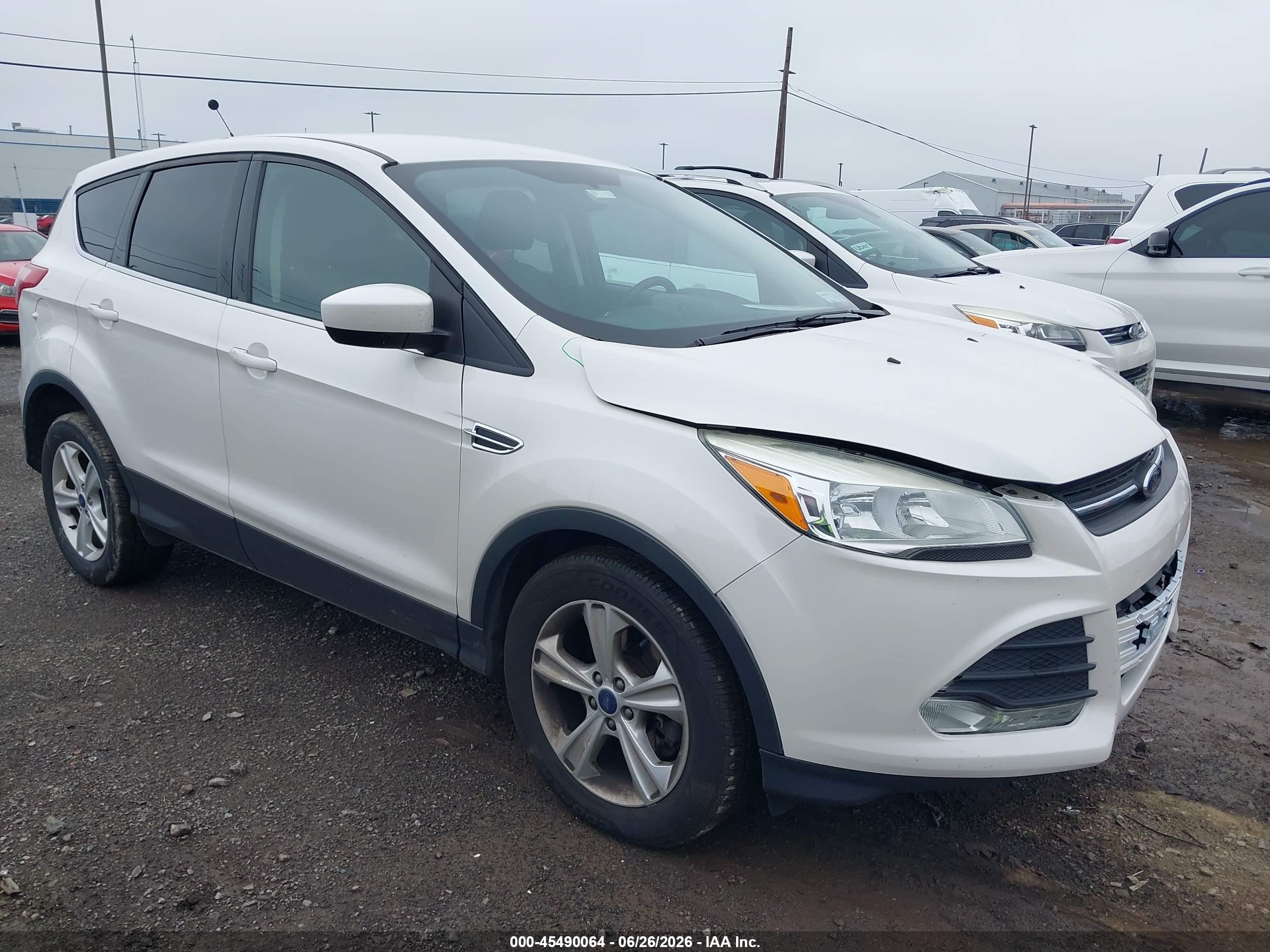 2014 Ford Escape Se White vin: 1FMCU9GX3EUE22851