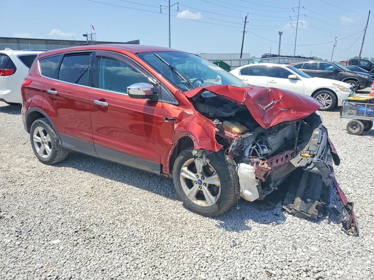 2014 Ford Escape Se Красный vin: 1FMCU9GX3EUE48916