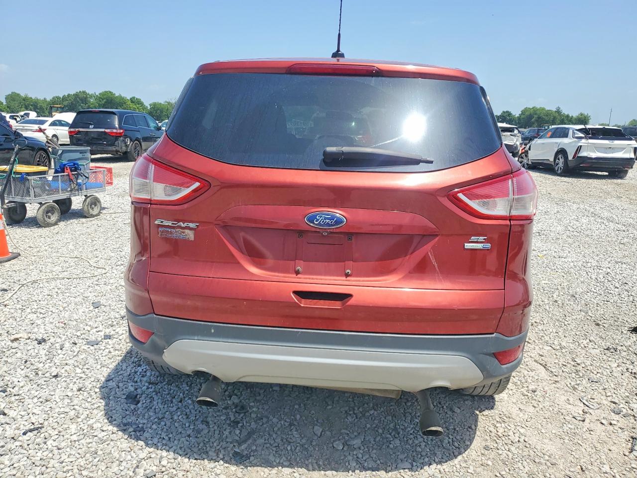 2014 Ford Escape Se Красный vin: 1FMCU9GX3EUE48916