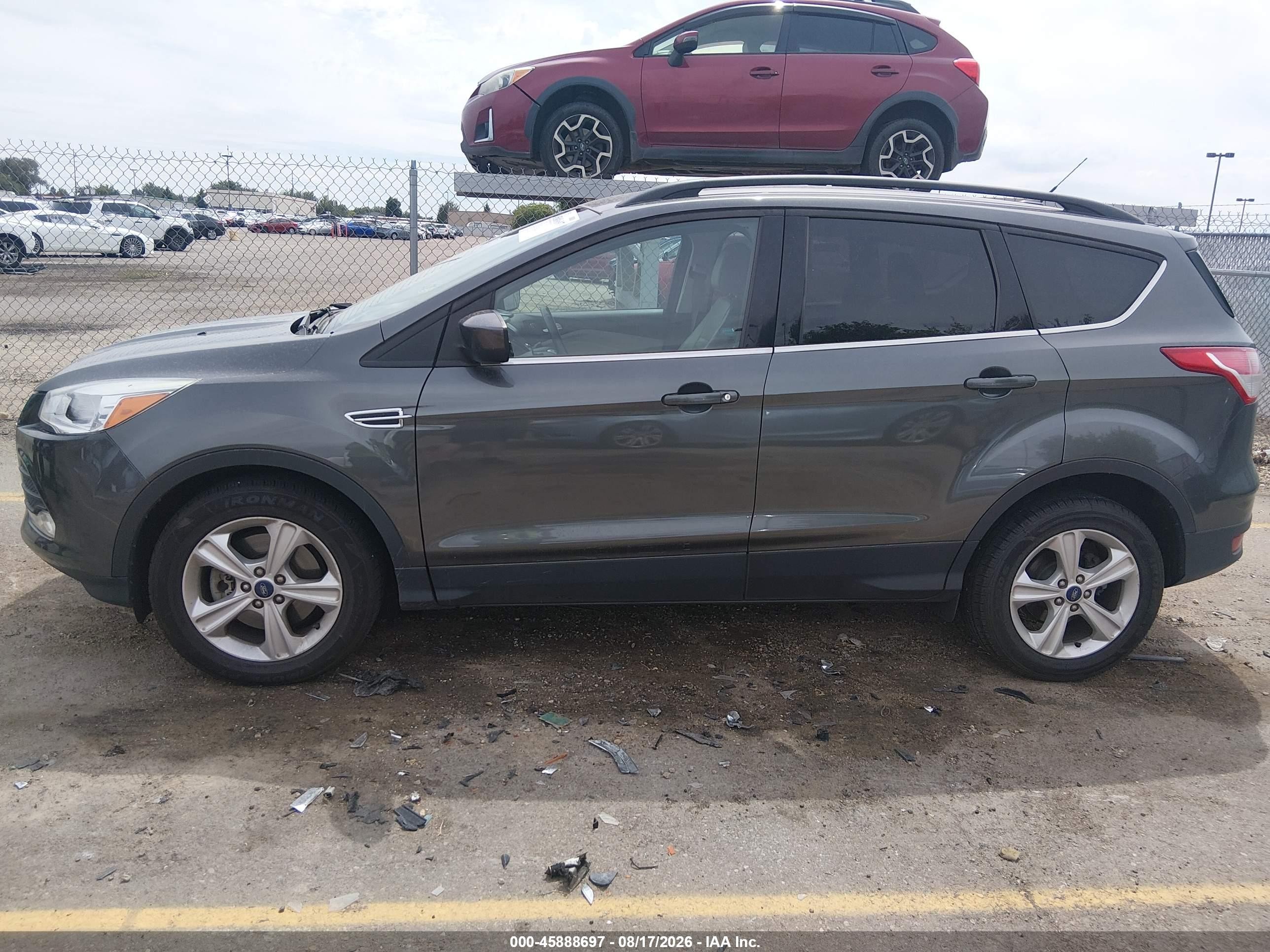2015 Ford Escape Se Gray vin: 1FMCU9GX3FUA43432