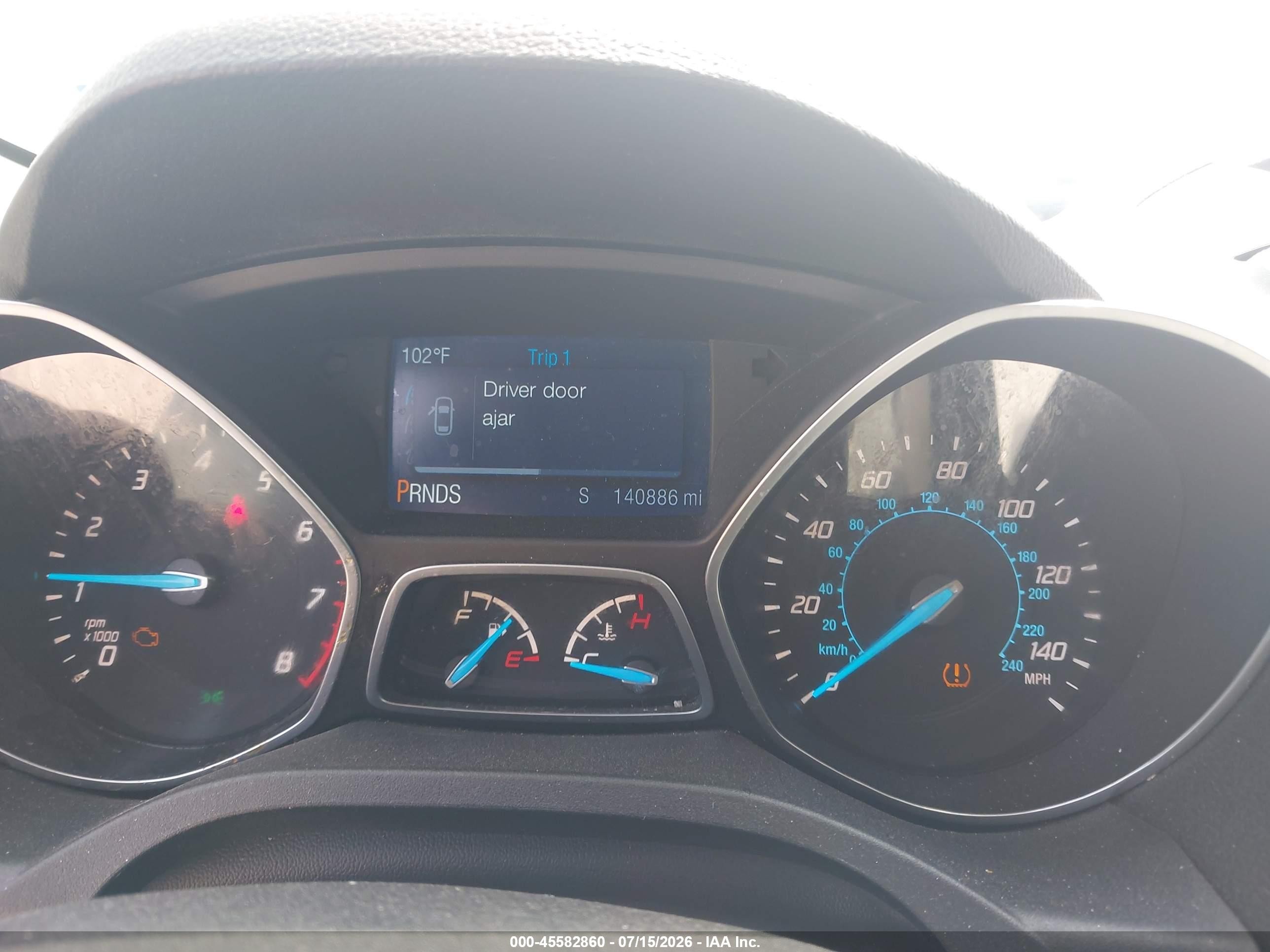 2015 Ford Escape Se White vin: 1FMCU9GX3FUB08893