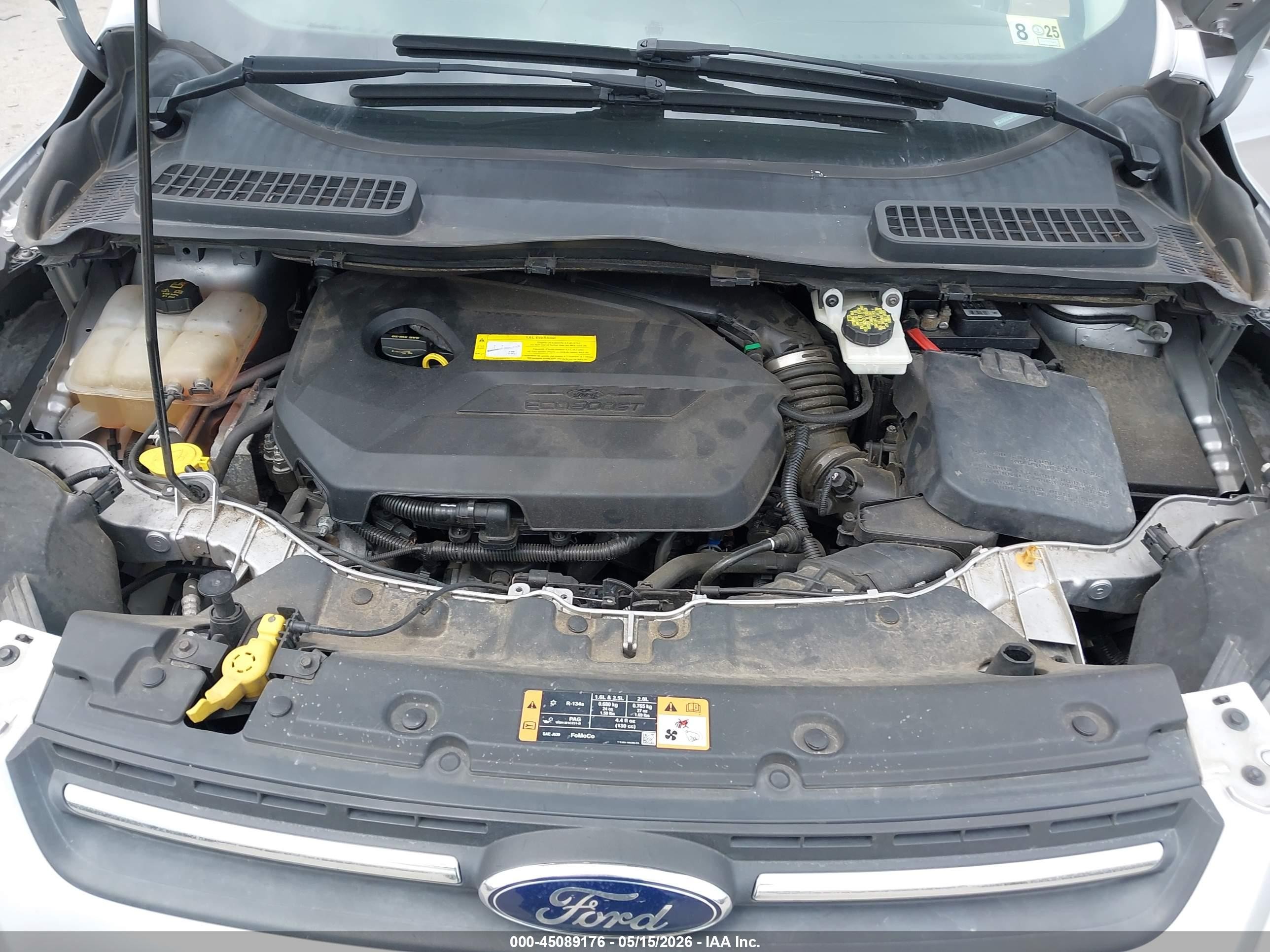 2015 Ford Escape Se Серебряный vin: 1FMCU9GX3FUB17948