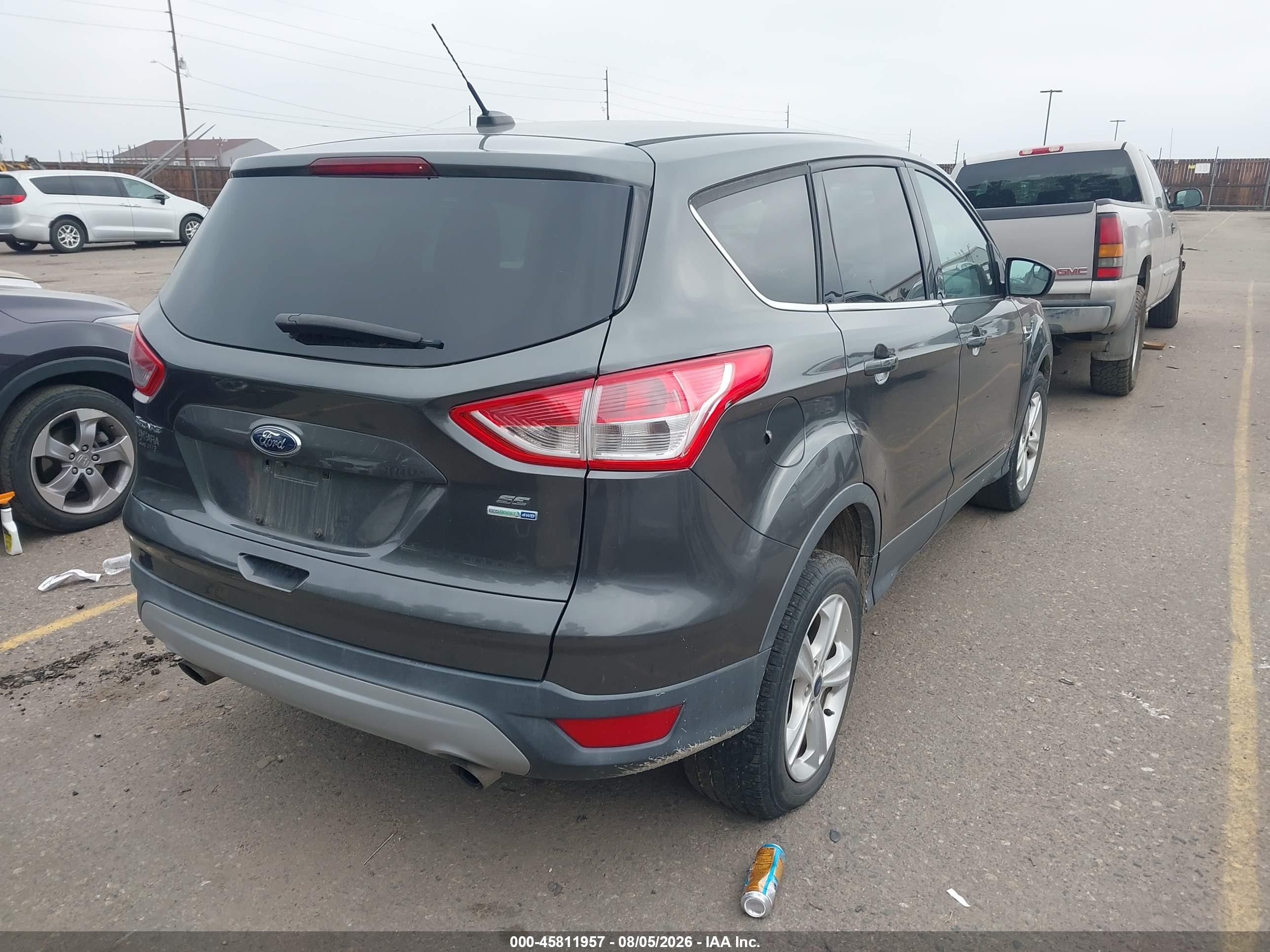 2015 Ford Escape Se Gray vin: 1FMCU9GX3FUB62131