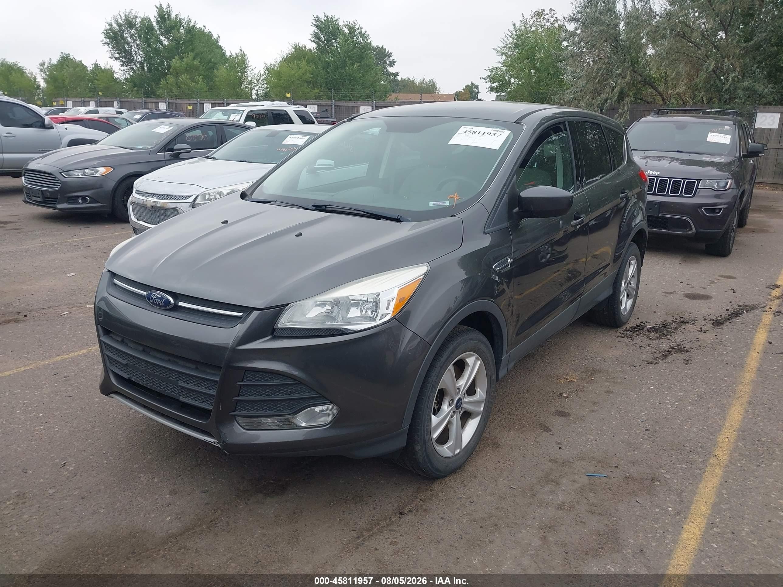 2015 Ford Escape Se Gray vin: 1FMCU9GX3FUB62131