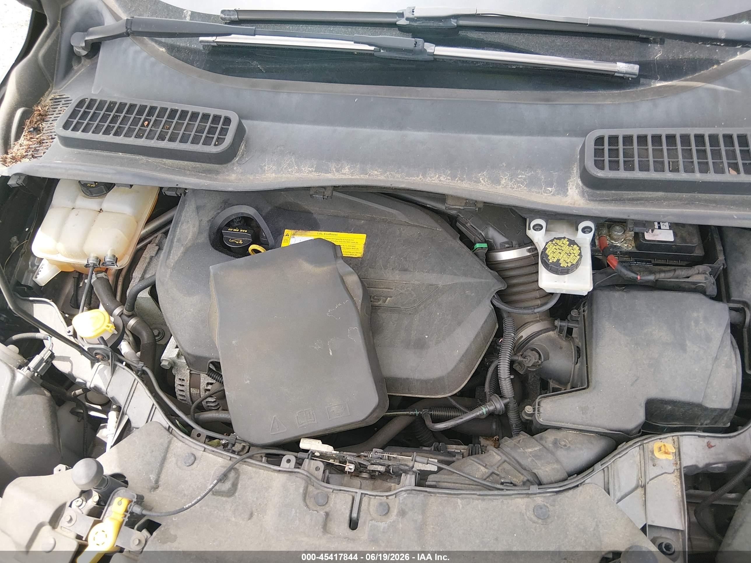 2015 Ford Escape Se Gray vin: 1FMCU9GX3FUC18908