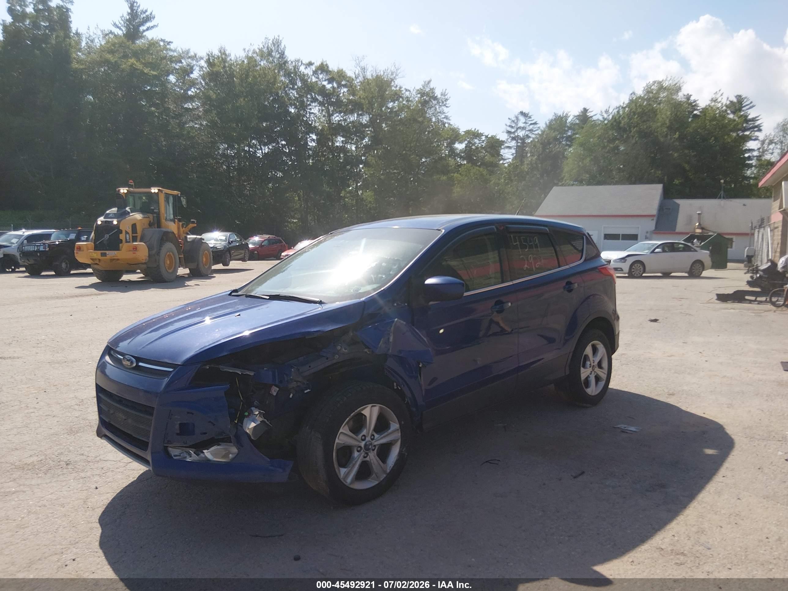 2015 Ford Escape Se Blue vin: 1FMCU9GX3FUC52847