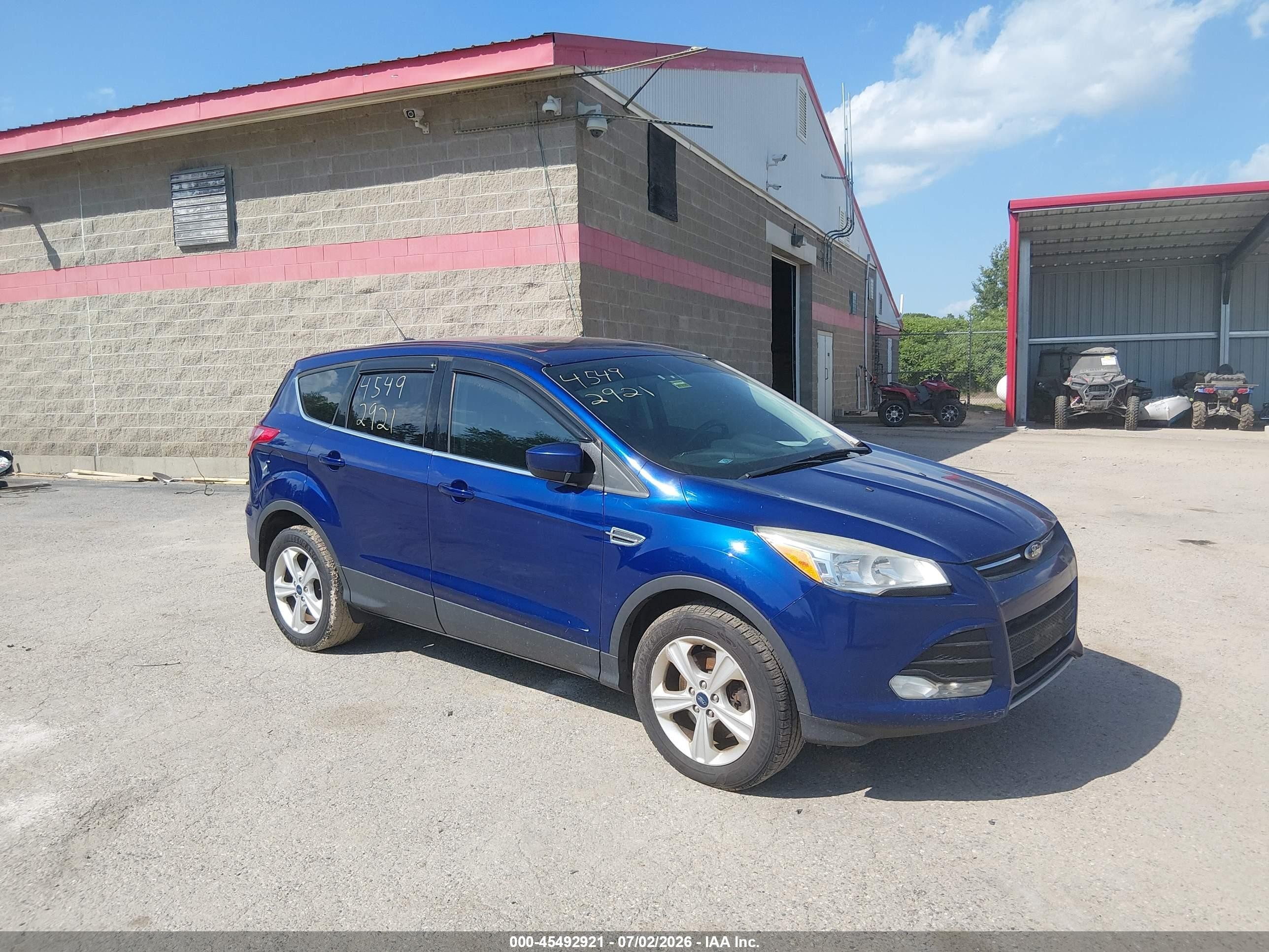 2015 Ford Escape Se Blue vin: 1FMCU9GX3FUC52847