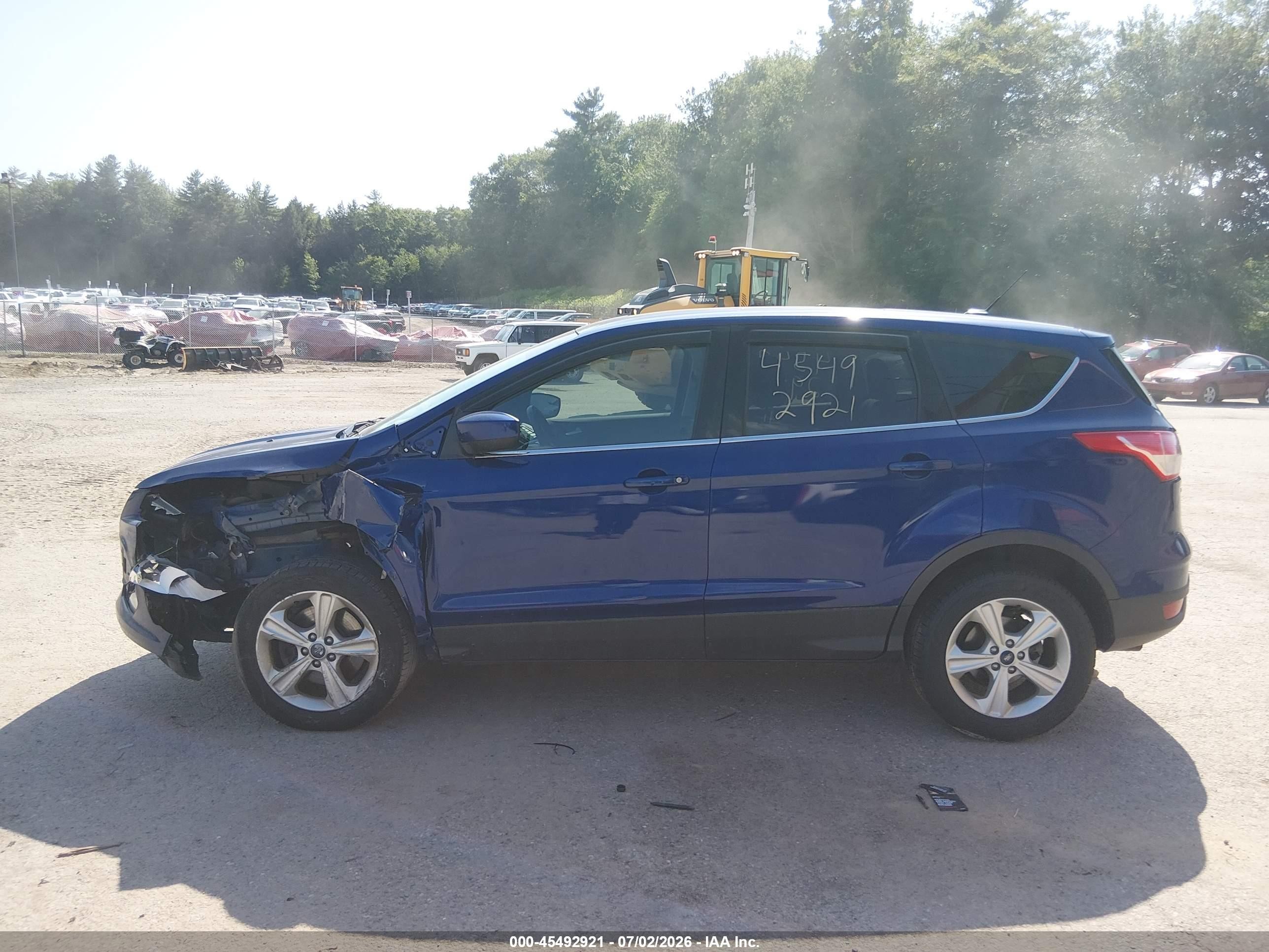 2015 Ford Escape Se Blue vin: 1FMCU9GX3FUC52847