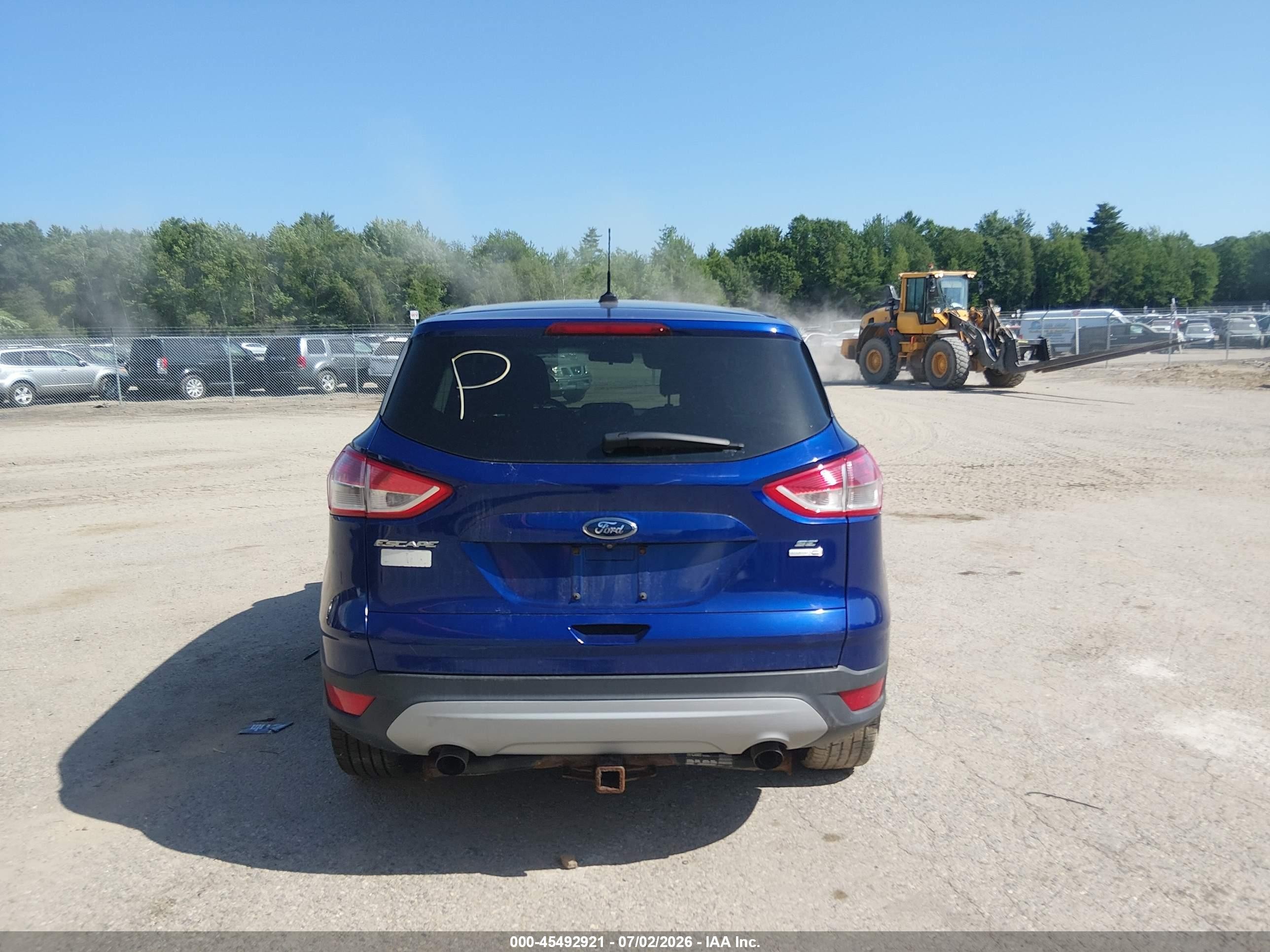 2015 Ford Escape Se Blue vin: 1FMCU9GX3FUC52847