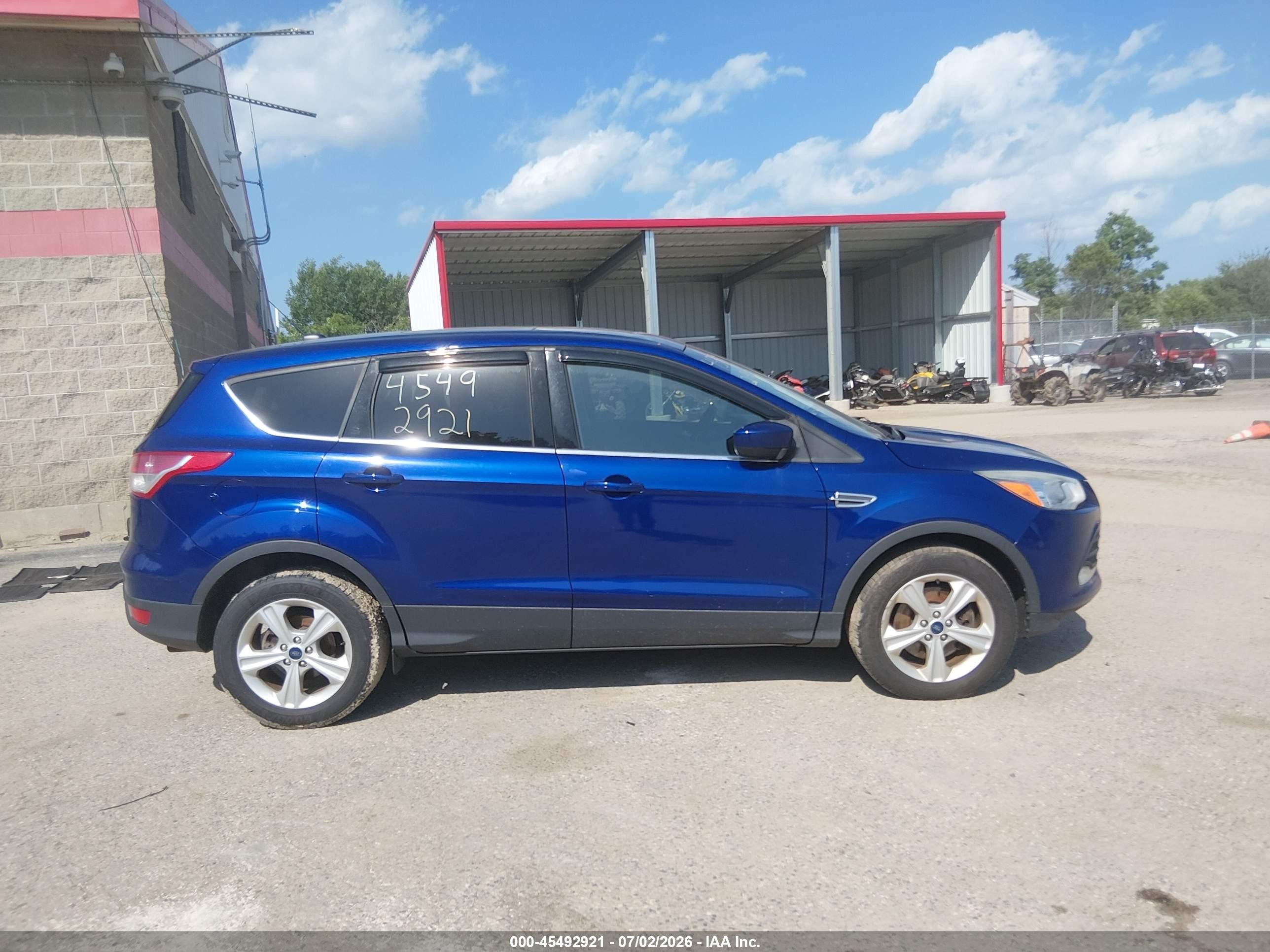 2015 Ford Escape Se Blue vin: 1FMCU9GX3FUC52847