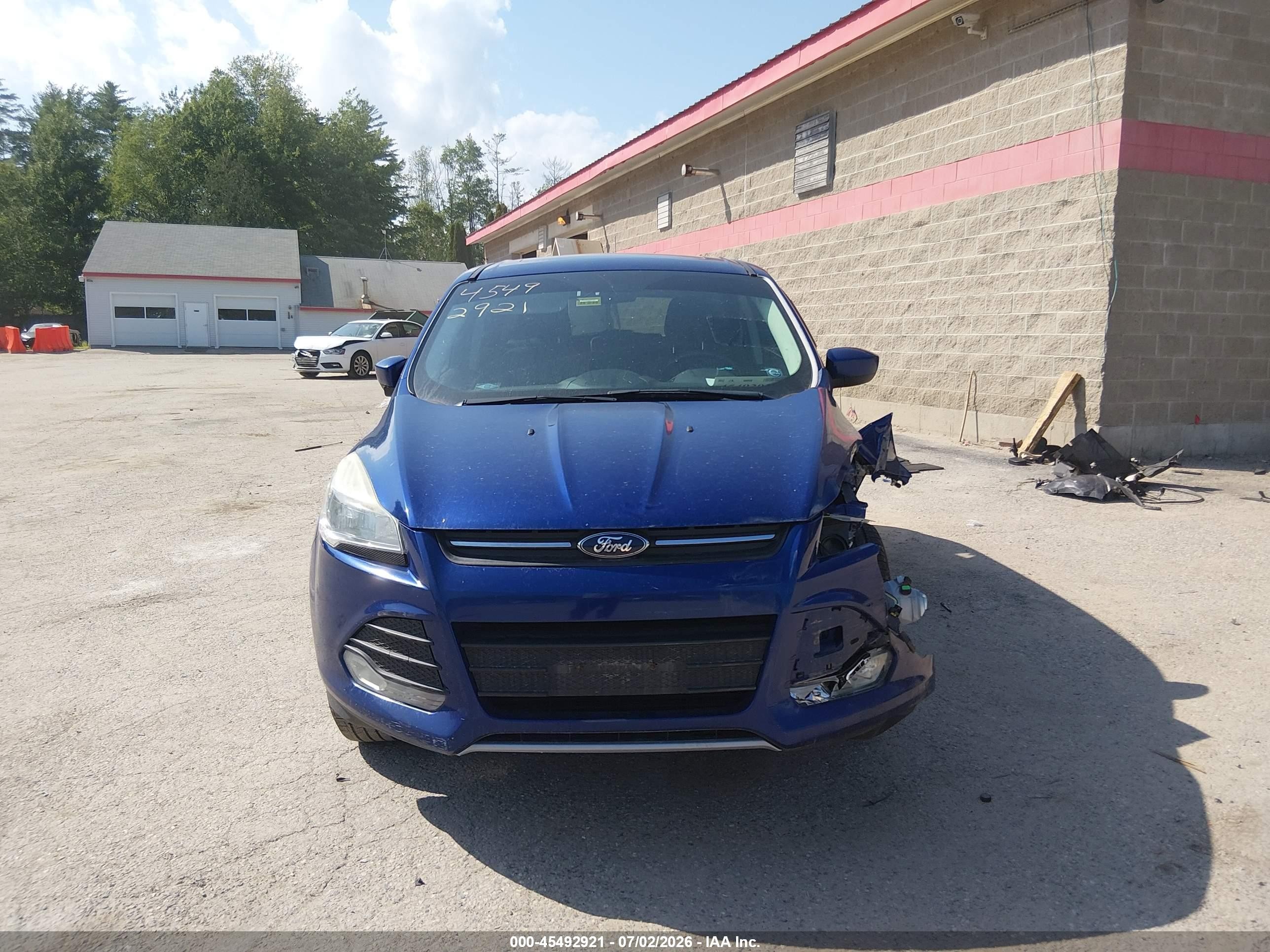 2015 Ford Escape Se Blue vin: 1FMCU9GX3FUC52847