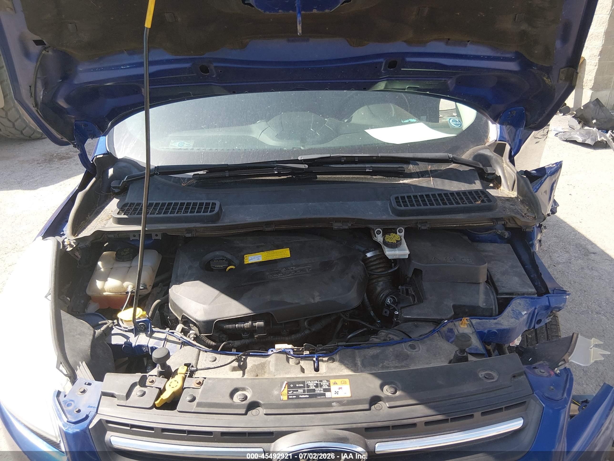 2015 Ford Escape Se Blue vin: 1FMCU9GX3FUC52847