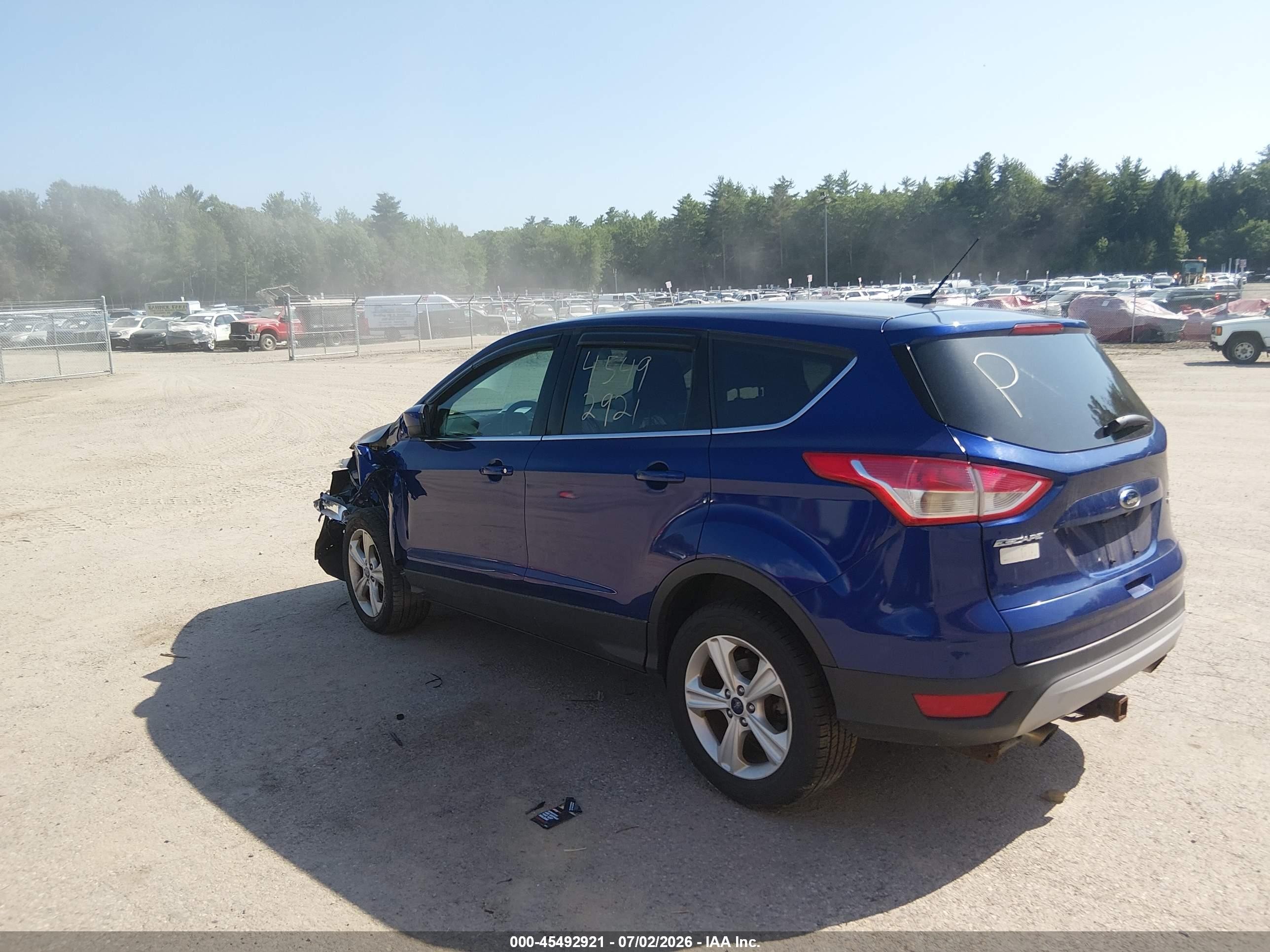 2015 Ford Escape Se Blue vin: 1FMCU9GX3FUC52847