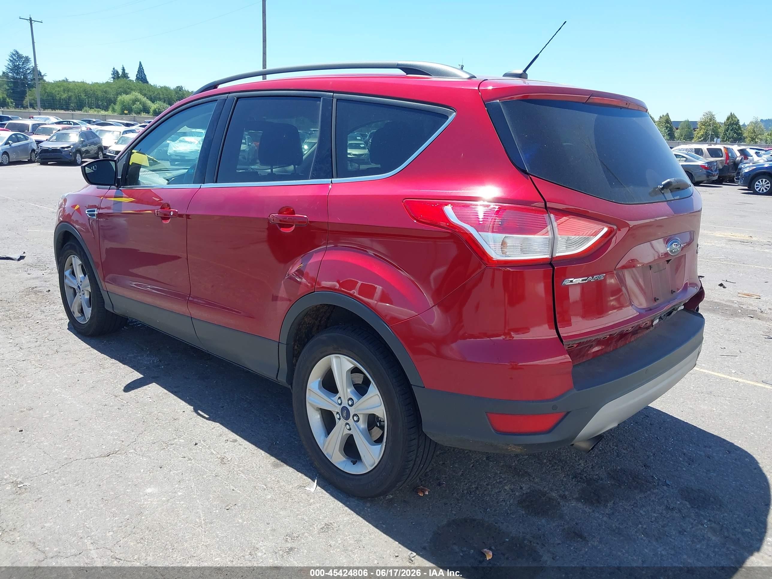 2015 Ford Escape Se Red vin: 1FMCU9GX3FUC64478