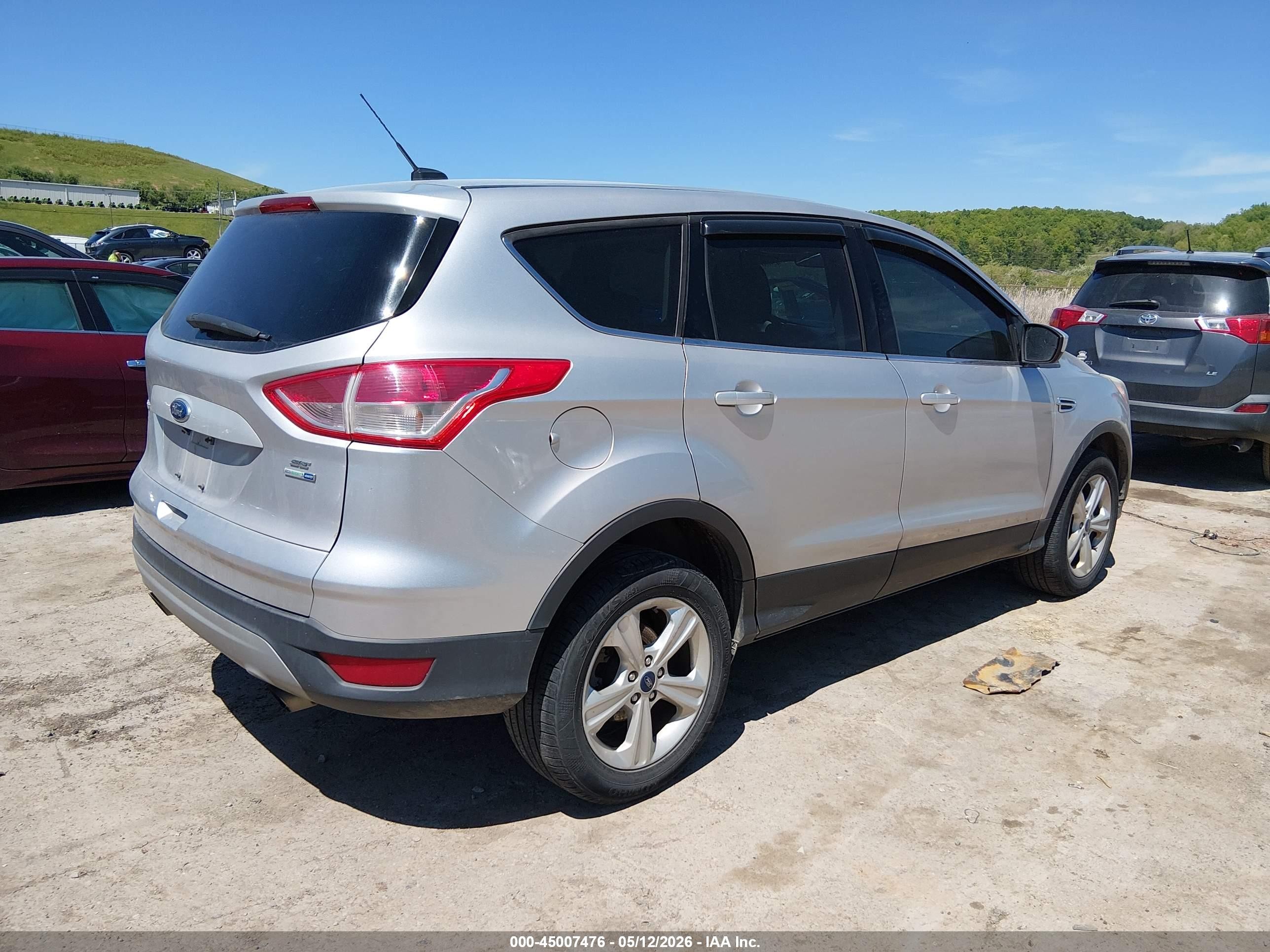 2016 Ford Escape Se Silver vin: 1FMCU9GX3GUC75515
