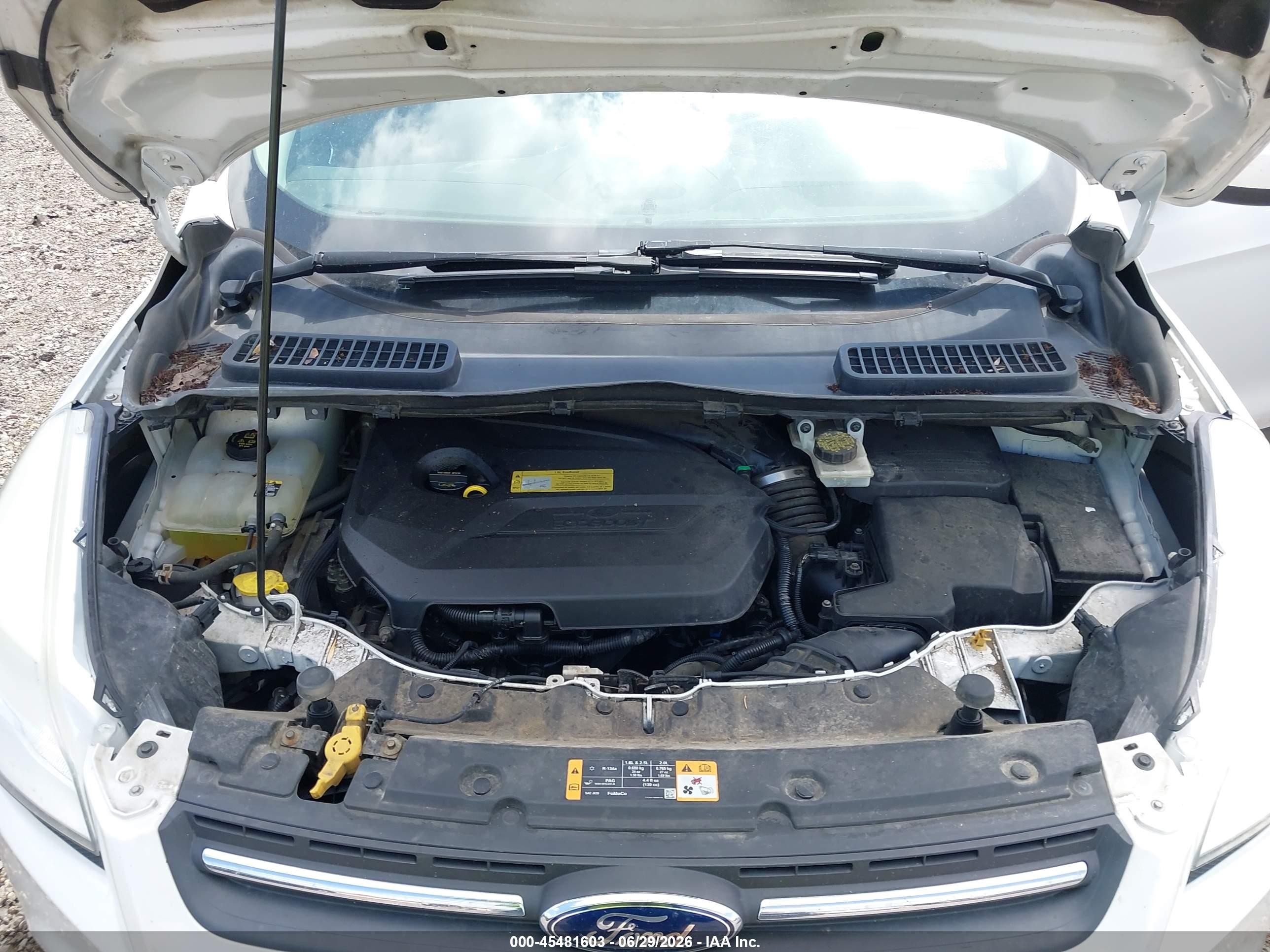 2013 Ford Escape Se White vin: 1FMCU9GX4DUB79307