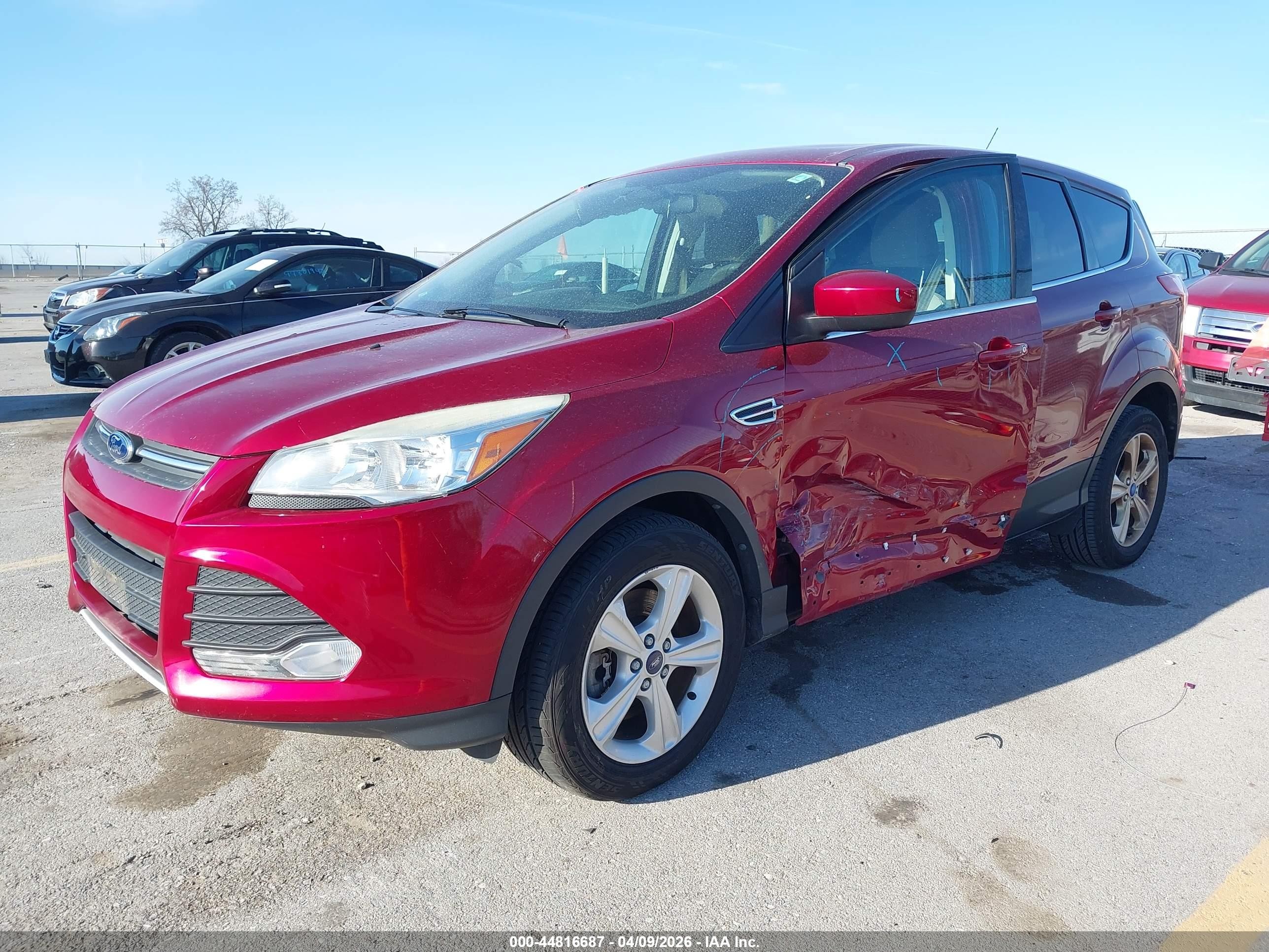 2014 Ford Escape Se Red vin: 1FMCU9GX4EUA43700