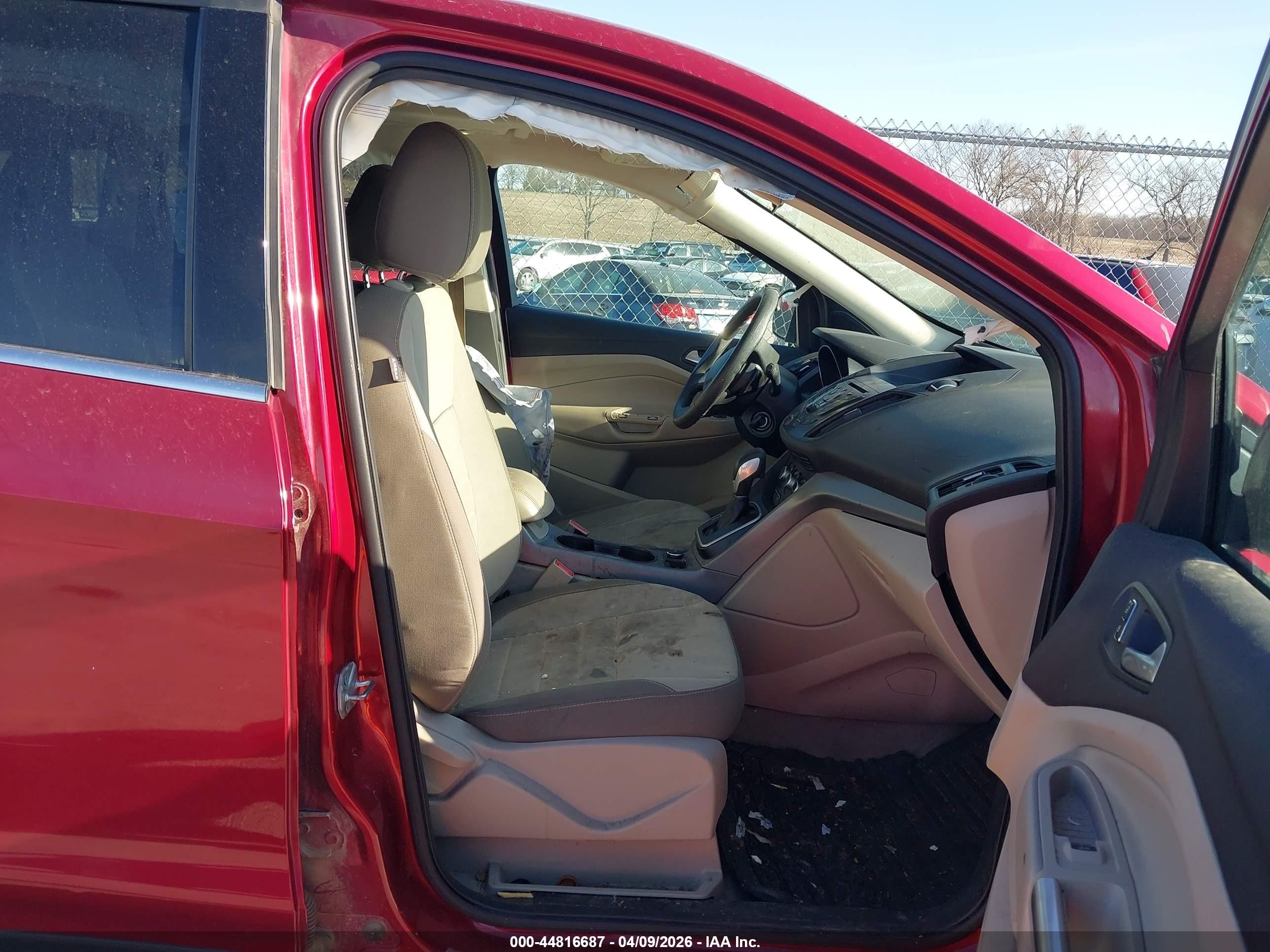 2014 Ford Escape Se Red vin: 1FMCU9GX4EUA43700