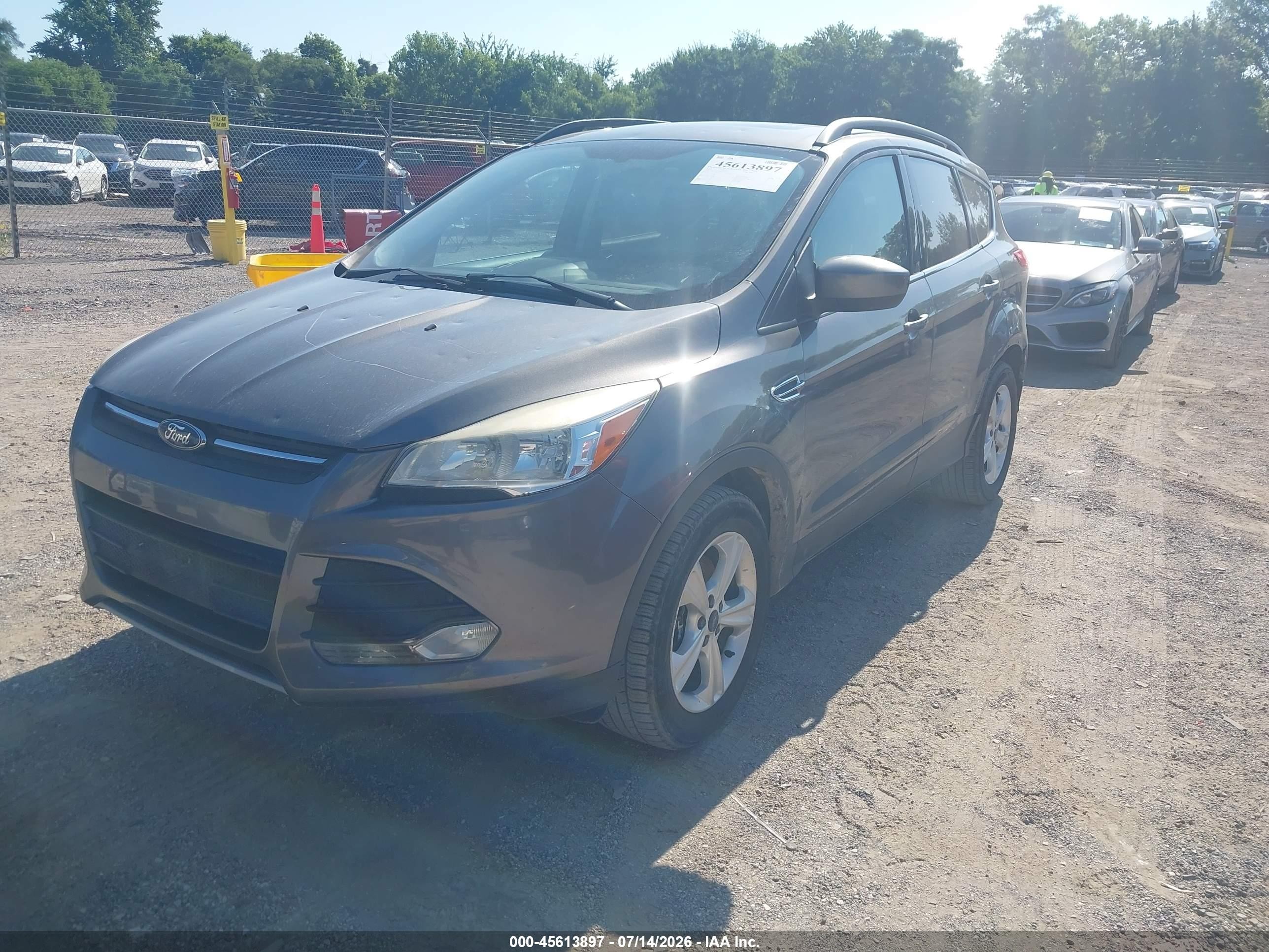 2014 Ford Escape Se Gray vin: 1FMCU9GX4EUA52669