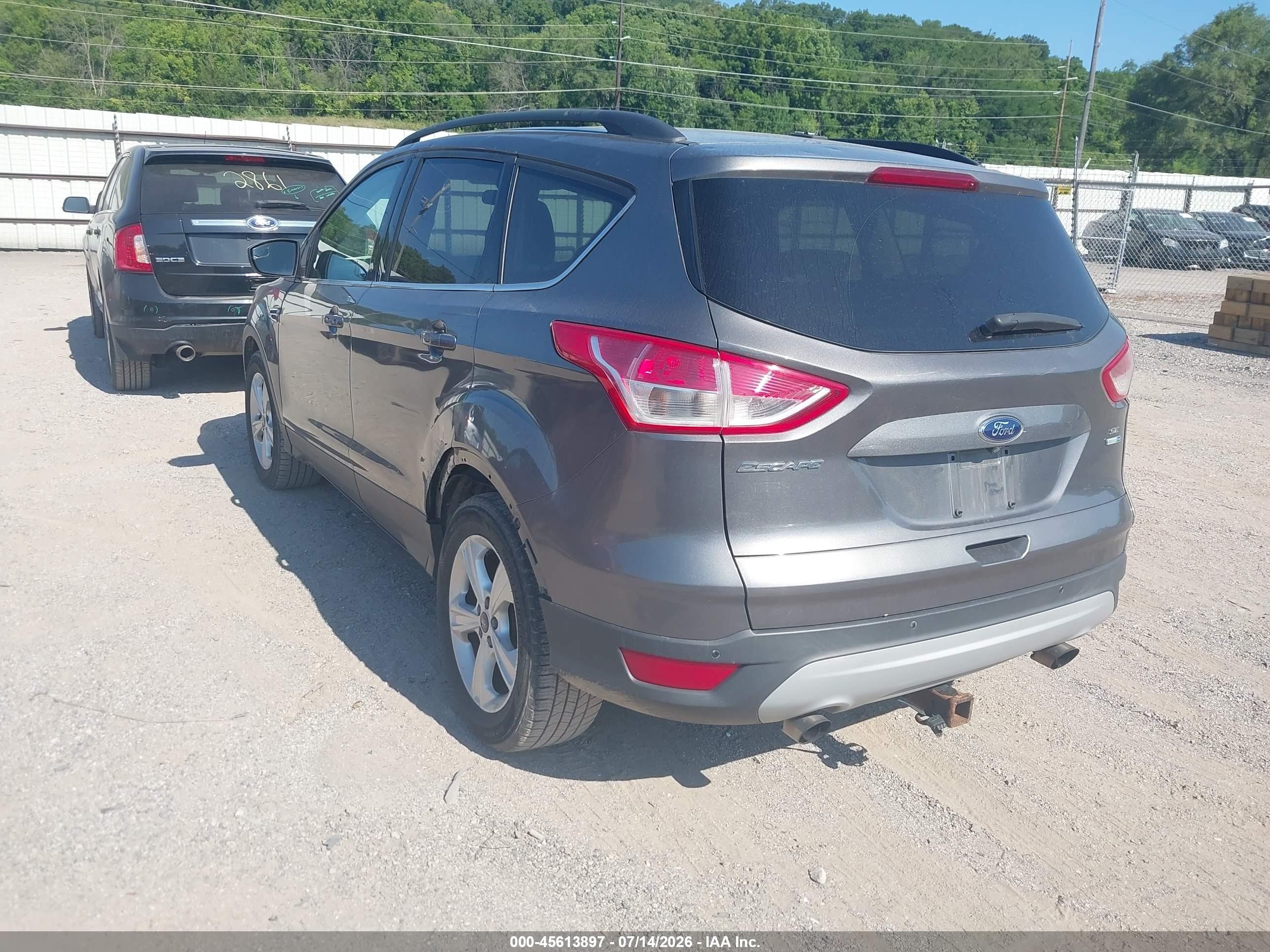 2014 Ford Escape Se Gray vin: 1FMCU9GX4EUA52669