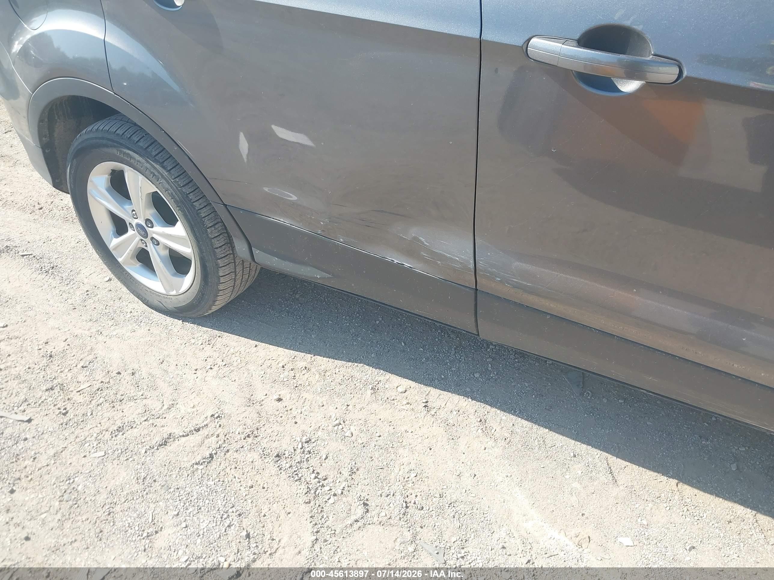 2014 Ford Escape Se Gray vin: 1FMCU9GX4EUA52669