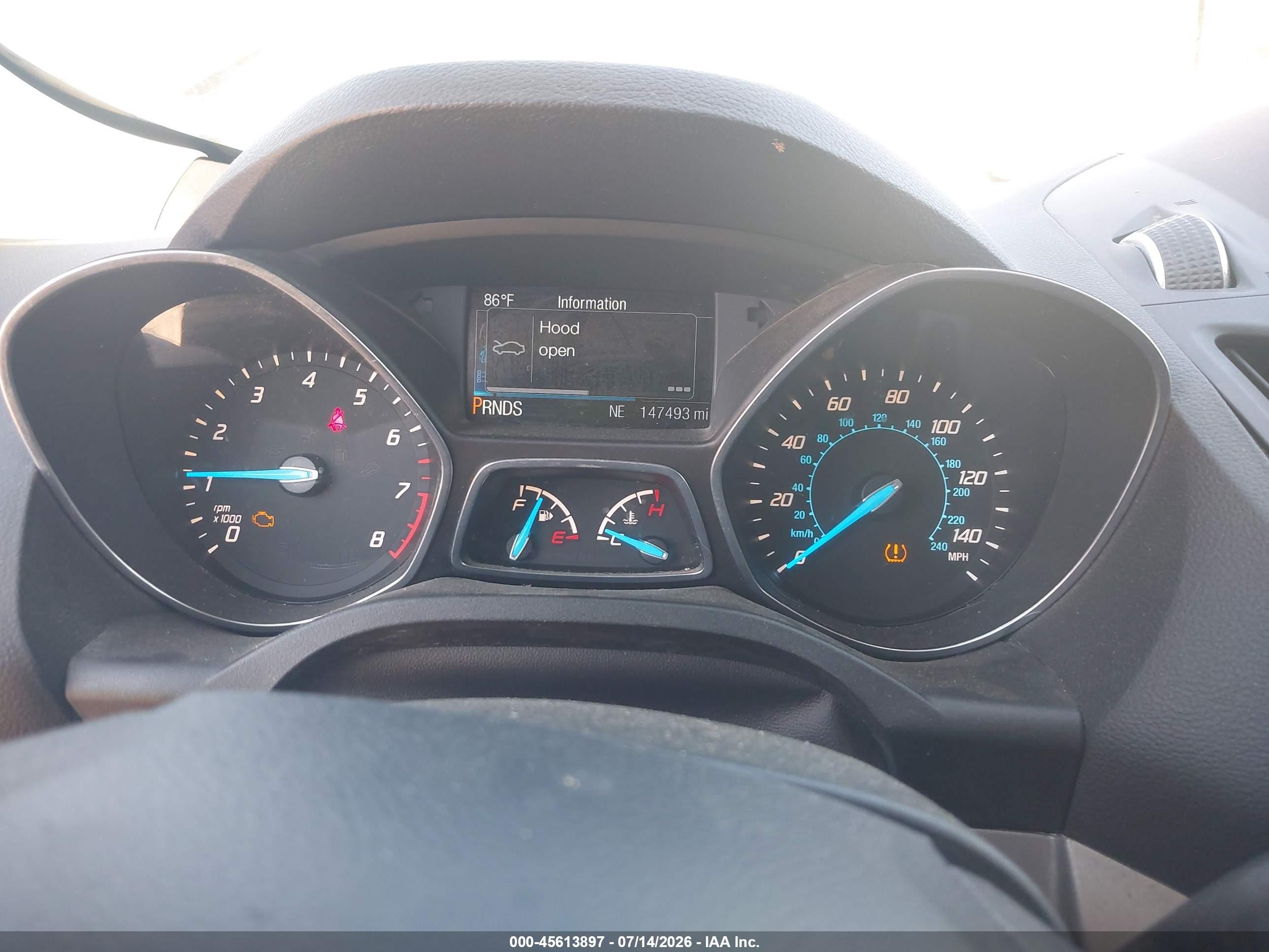 2014 Ford Escape Se Gray vin: 1FMCU9GX4EUA52669