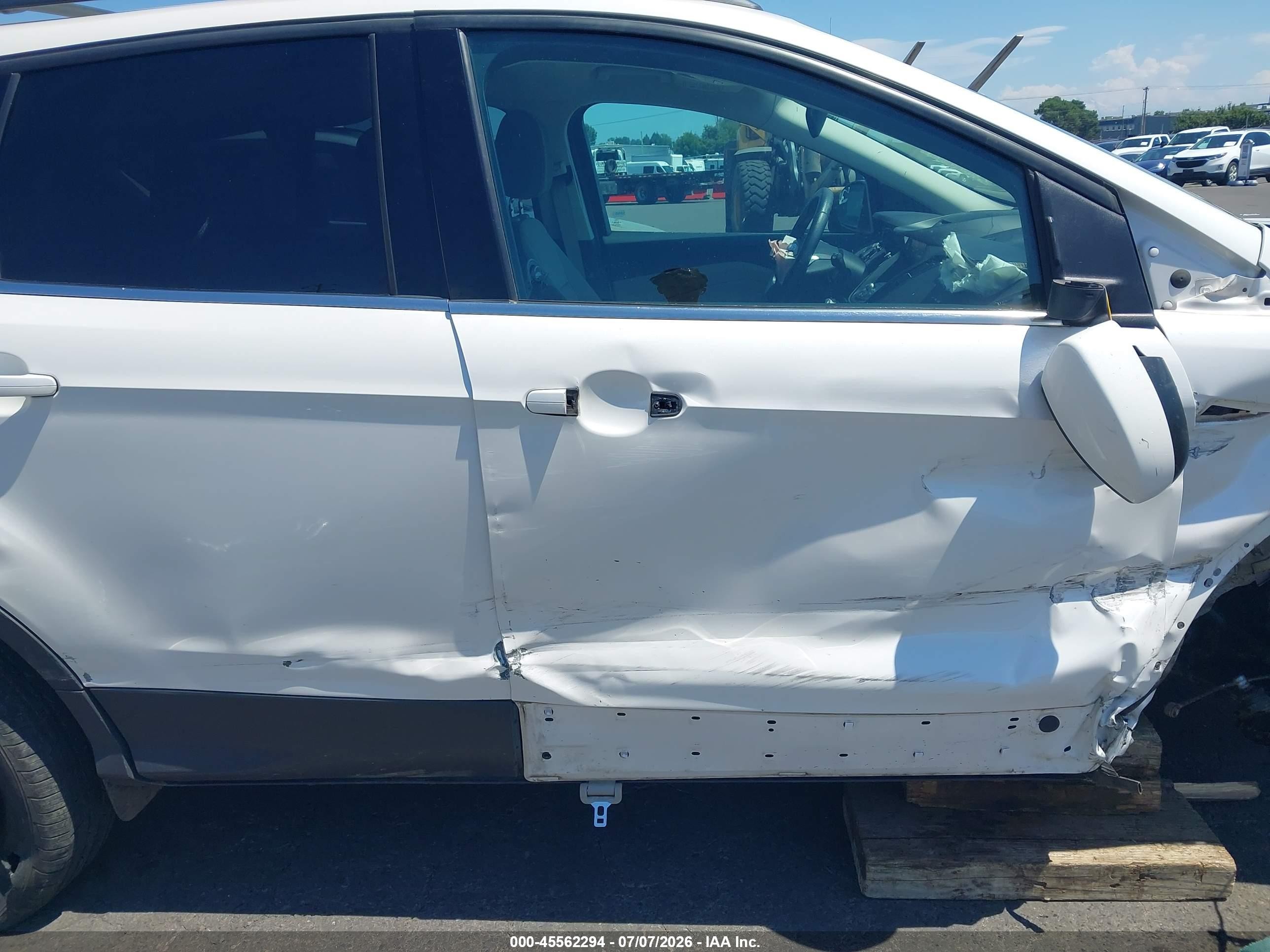 2014 Ford Escape Se White vin: 1FMCU9GX4EUA62621