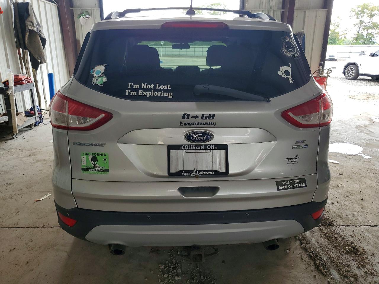 2014 Ford Escape Se Silver vin: 1FMCU9GX4EUB41514