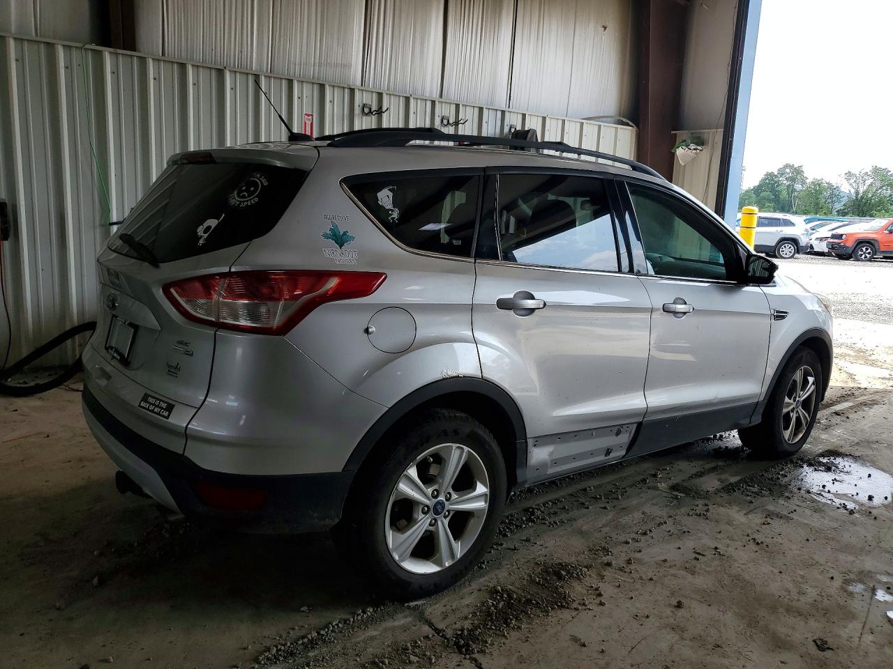 2014 Ford Escape Se Silver vin: 1FMCU9GX4EUB41514