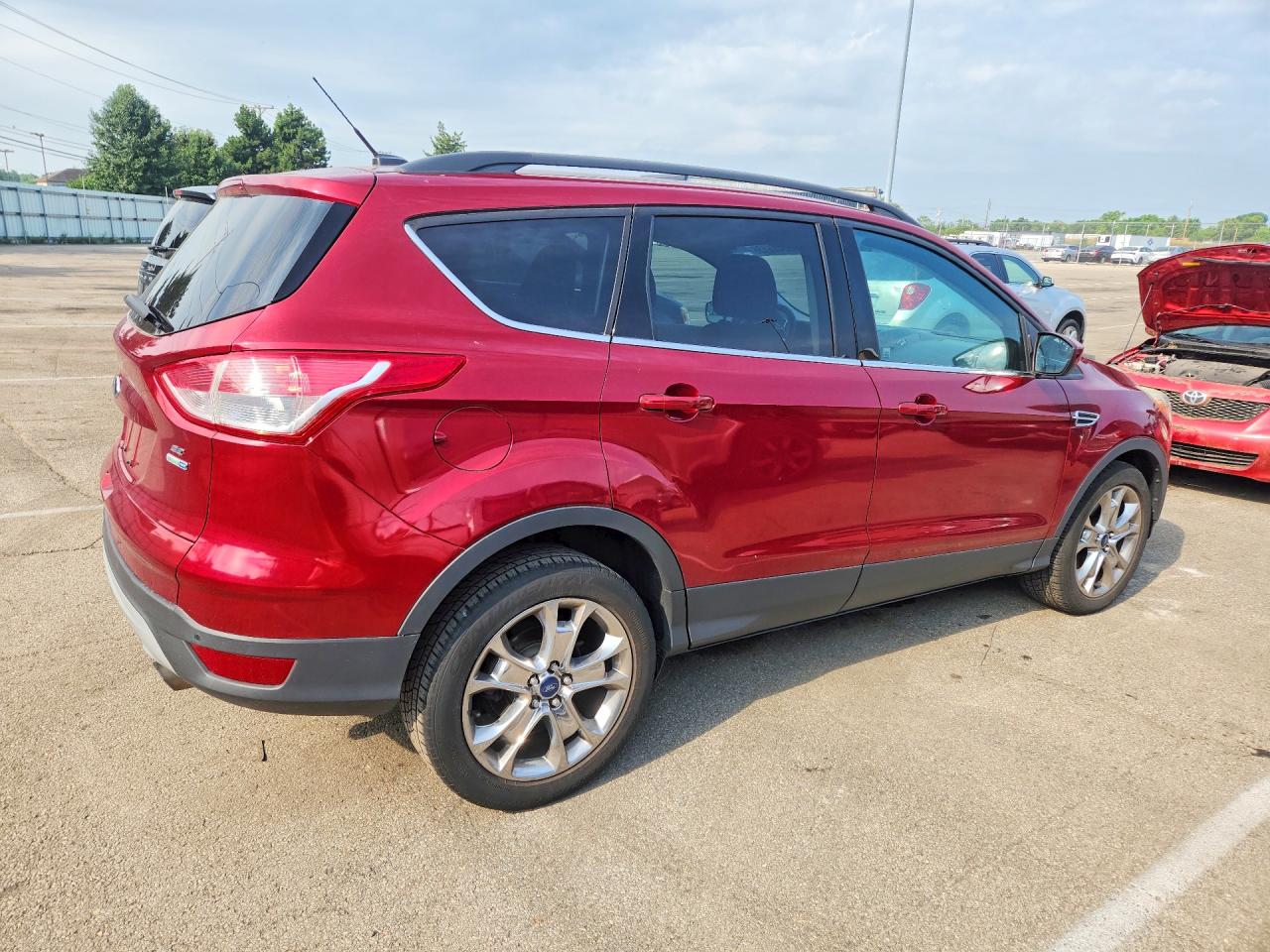 2014 Ford Escape Se Red vin: 1FMCU9GX4EUB78160