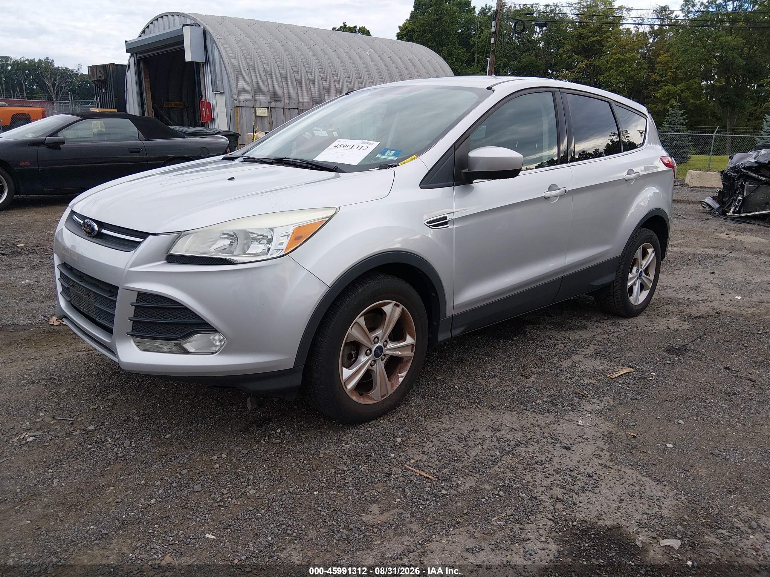 2014 Ford Escape Se Silver vin: 1FMCU9GX4EUB91202