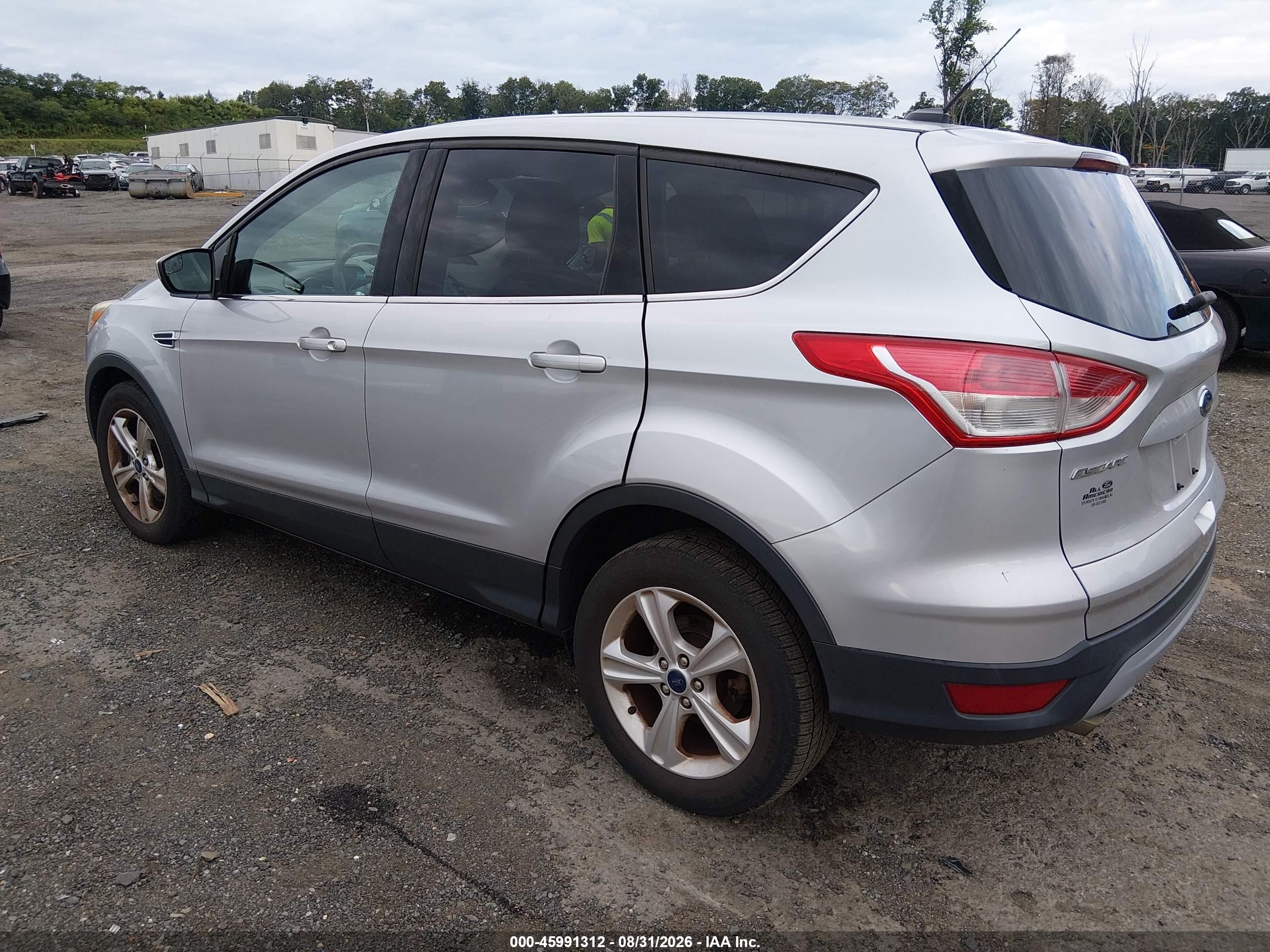 2014 Ford Escape Se Silver vin: 1FMCU9GX4EUB91202