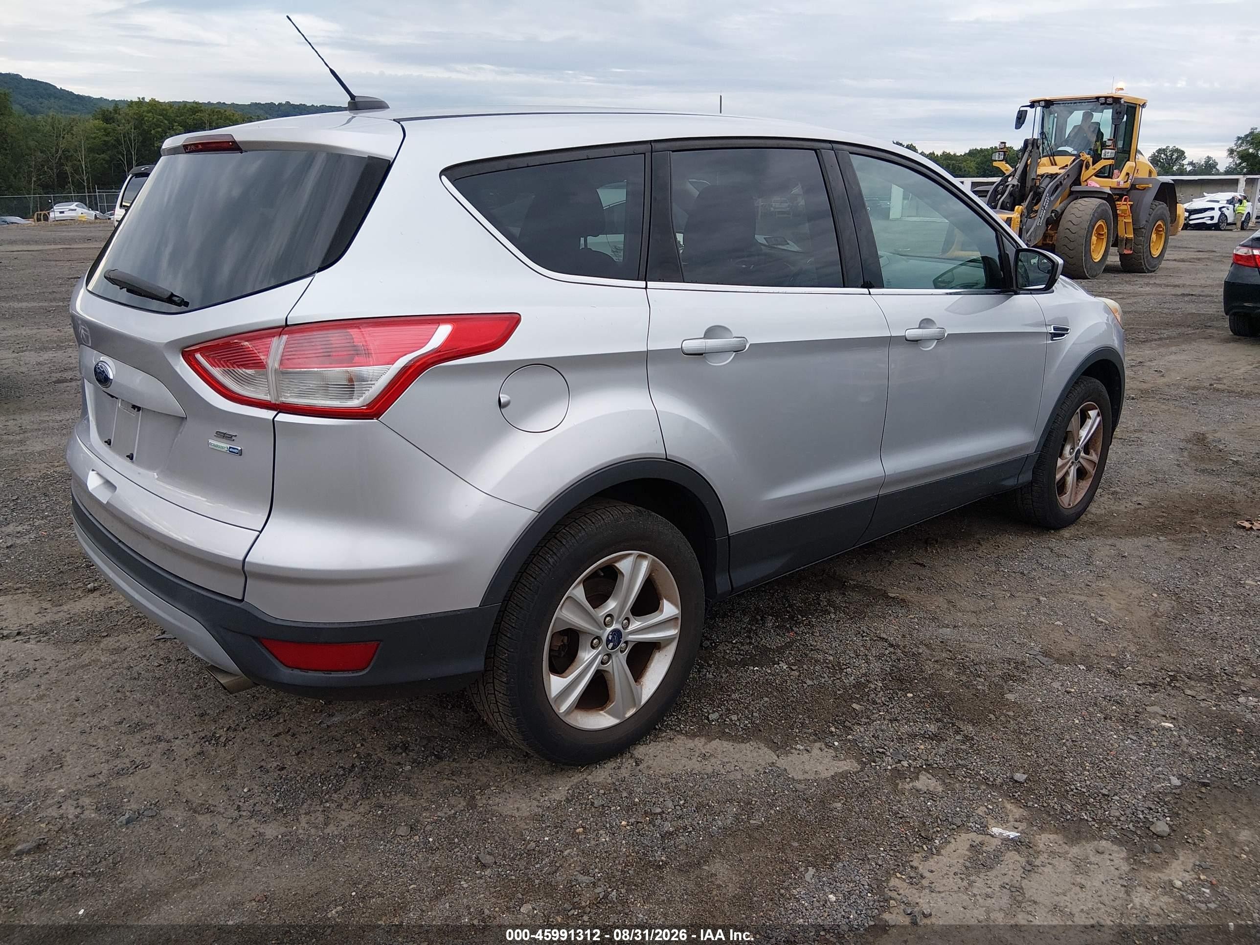 2014 Ford Escape Se Silver vin: 1FMCU9GX4EUB91202