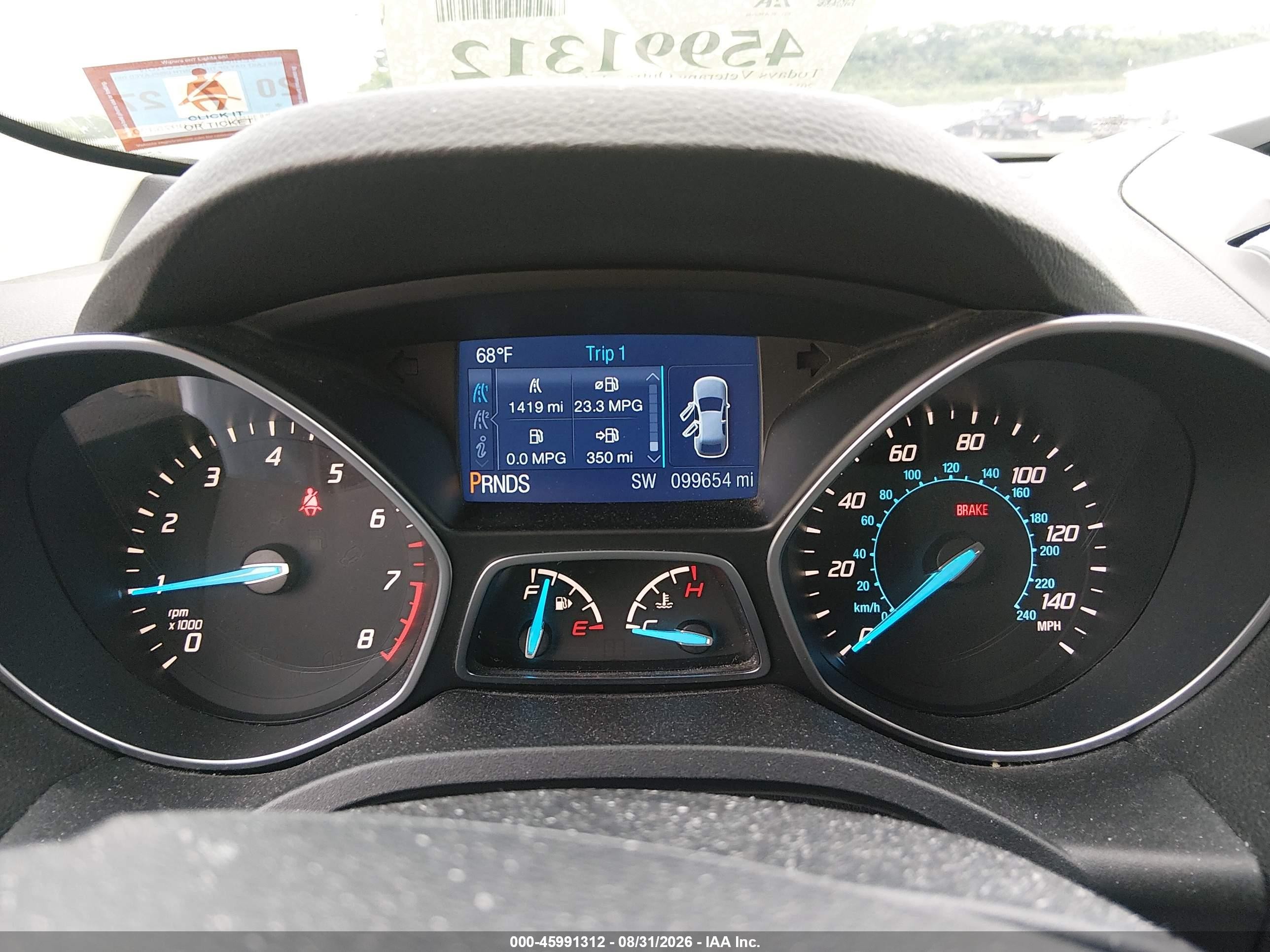 2014 Ford Escape Se Silver vin: 1FMCU9GX4EUB91202