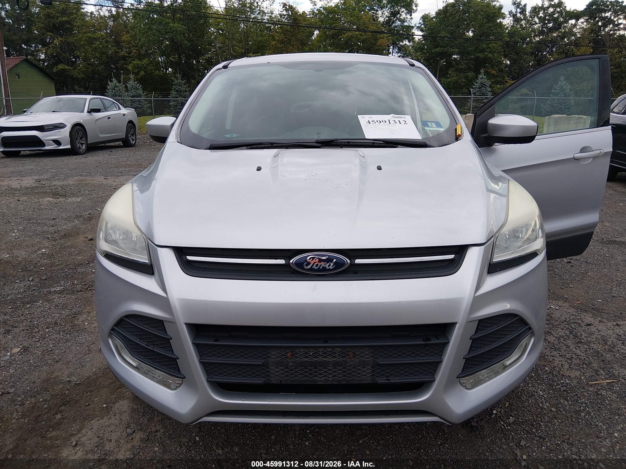 2014 Ford Escape Se Silver vin: 1FMCU9GX4EUB91202