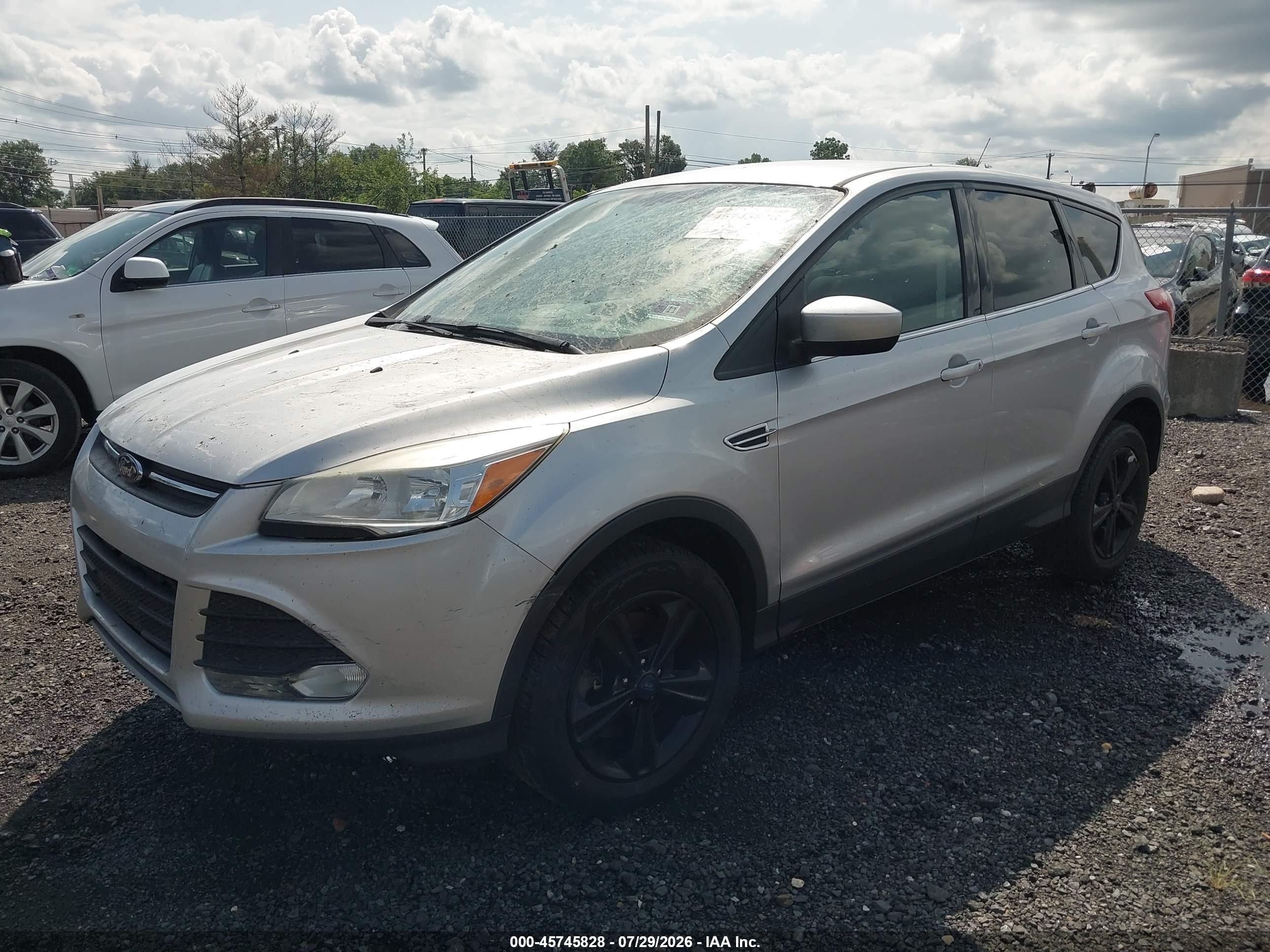 2014 Ford Escape Se Silver vin: 1FMCU9GX4EUC08984
