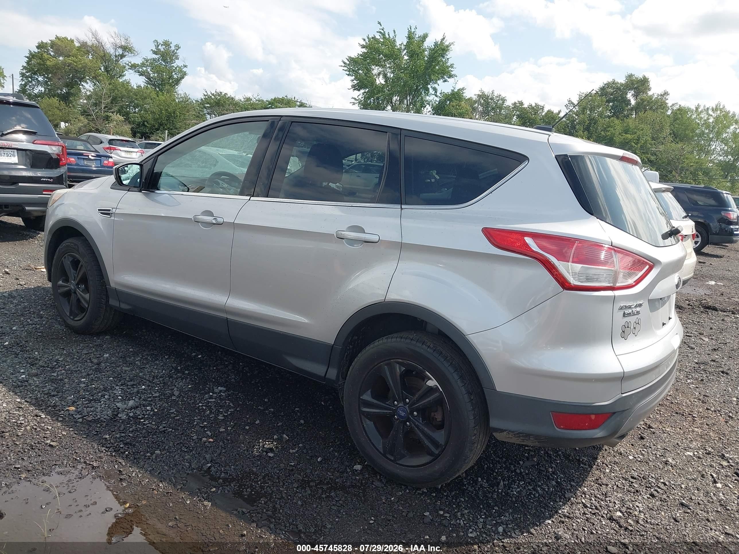 2014 Ford Escape Se Silver vin: 1FMCU9GX4EUC08984