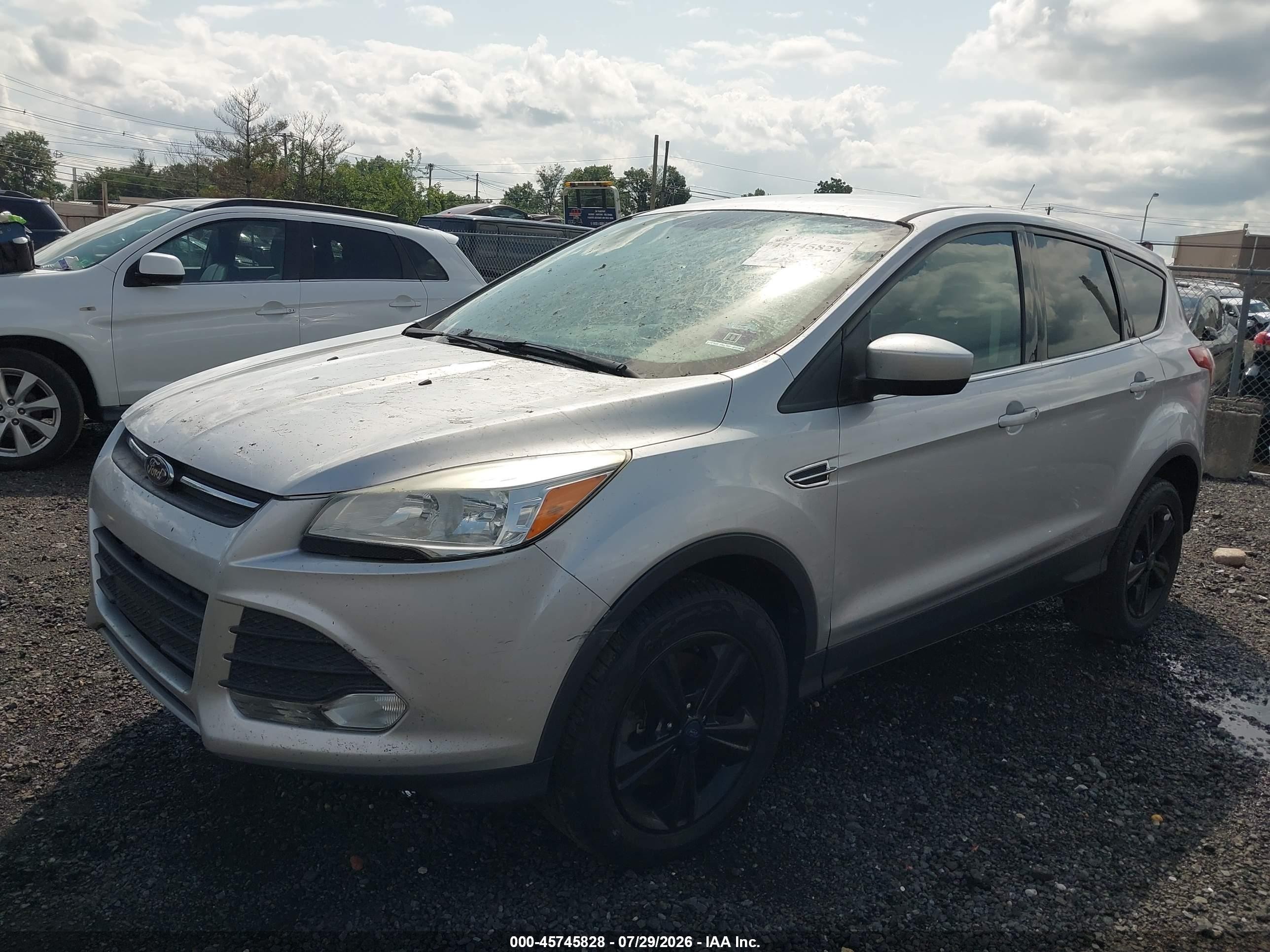 2014 Ford Escape Se Silver vin: 1FMCU9GX4EUC08984