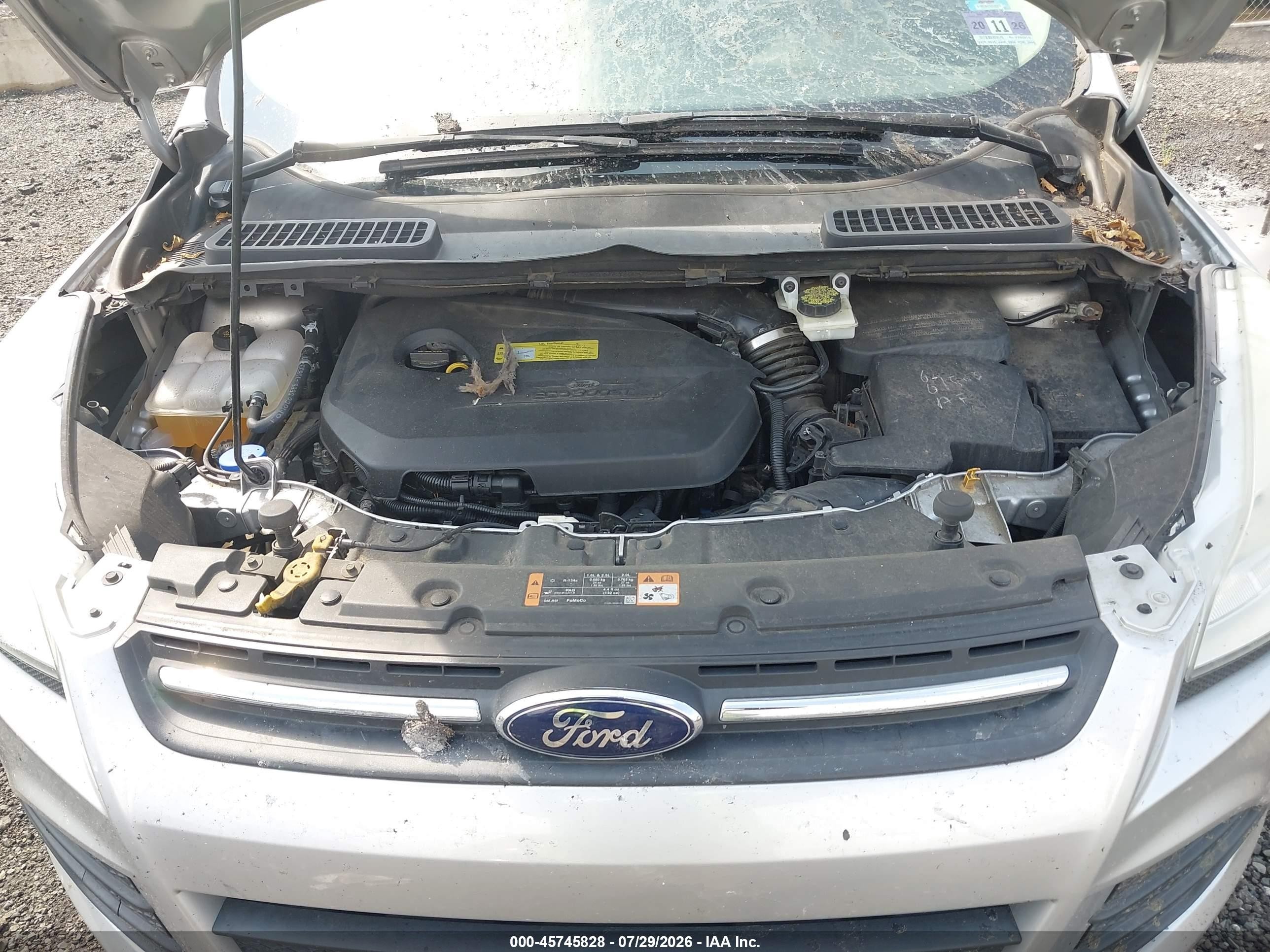 2014 Ford Escape Se Silver vin: 1FMCU9GX4EUC08984