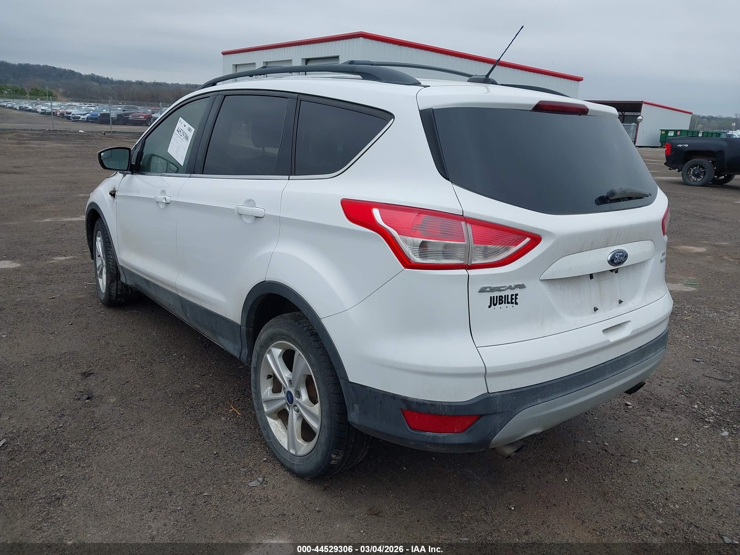 2014 Ford Escape Se White vin: 1FMCU9GX4EUD27778