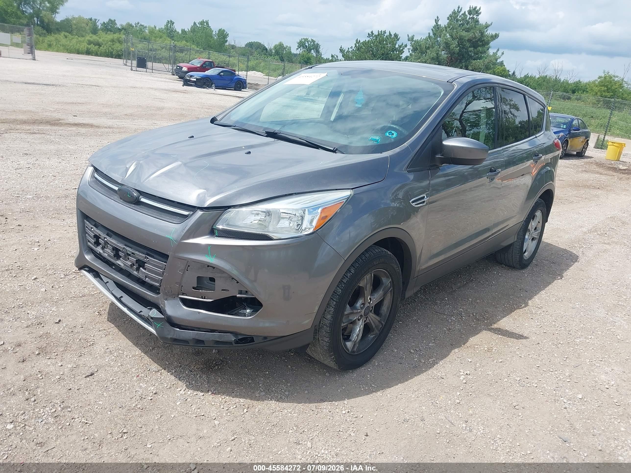 2014 Ford Escape Se Серый vin: 1FMCU9GX4EUE35706