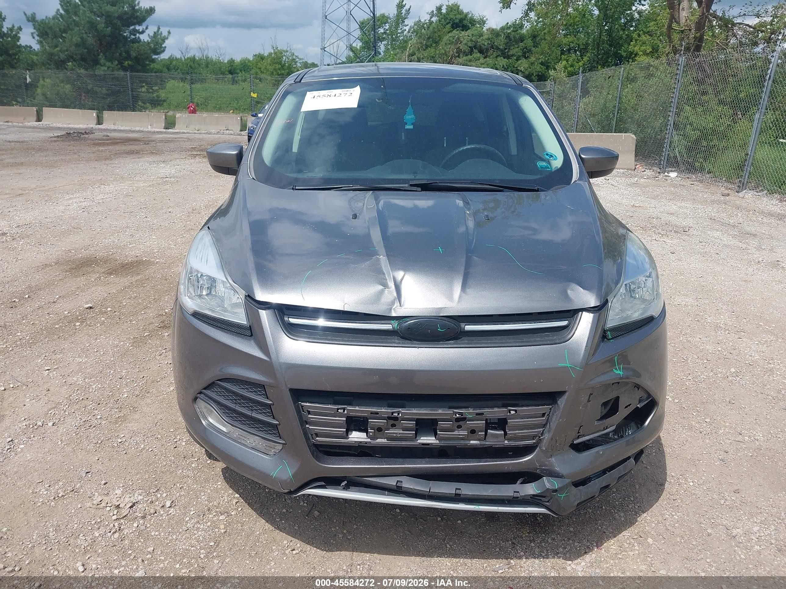 2014 Ford Escape Se Серый vin: 1FMCU9GX4EUE35706