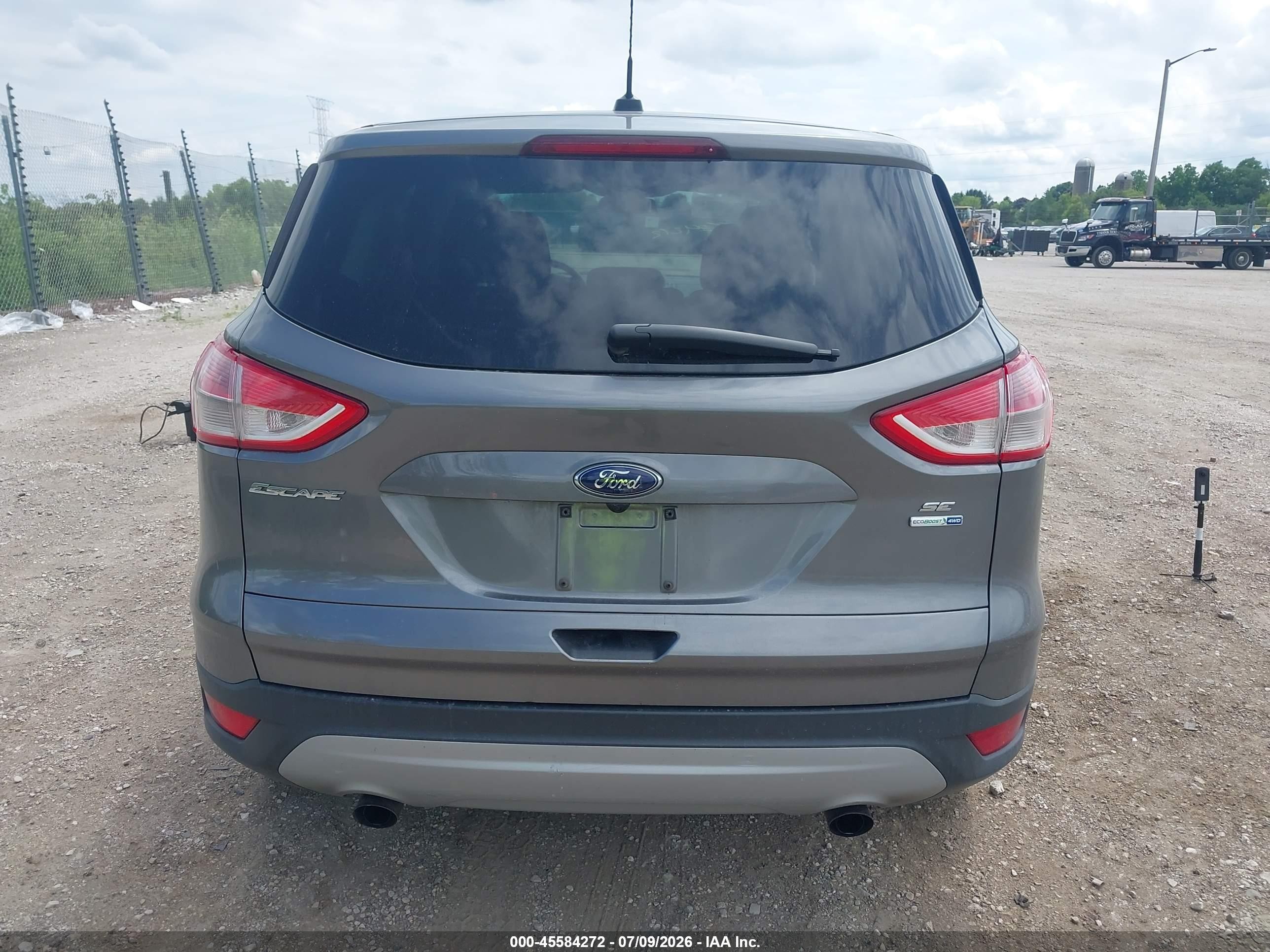 2014 Ford Escape Se Серый vin: 1FMCU9GX4EUE35706