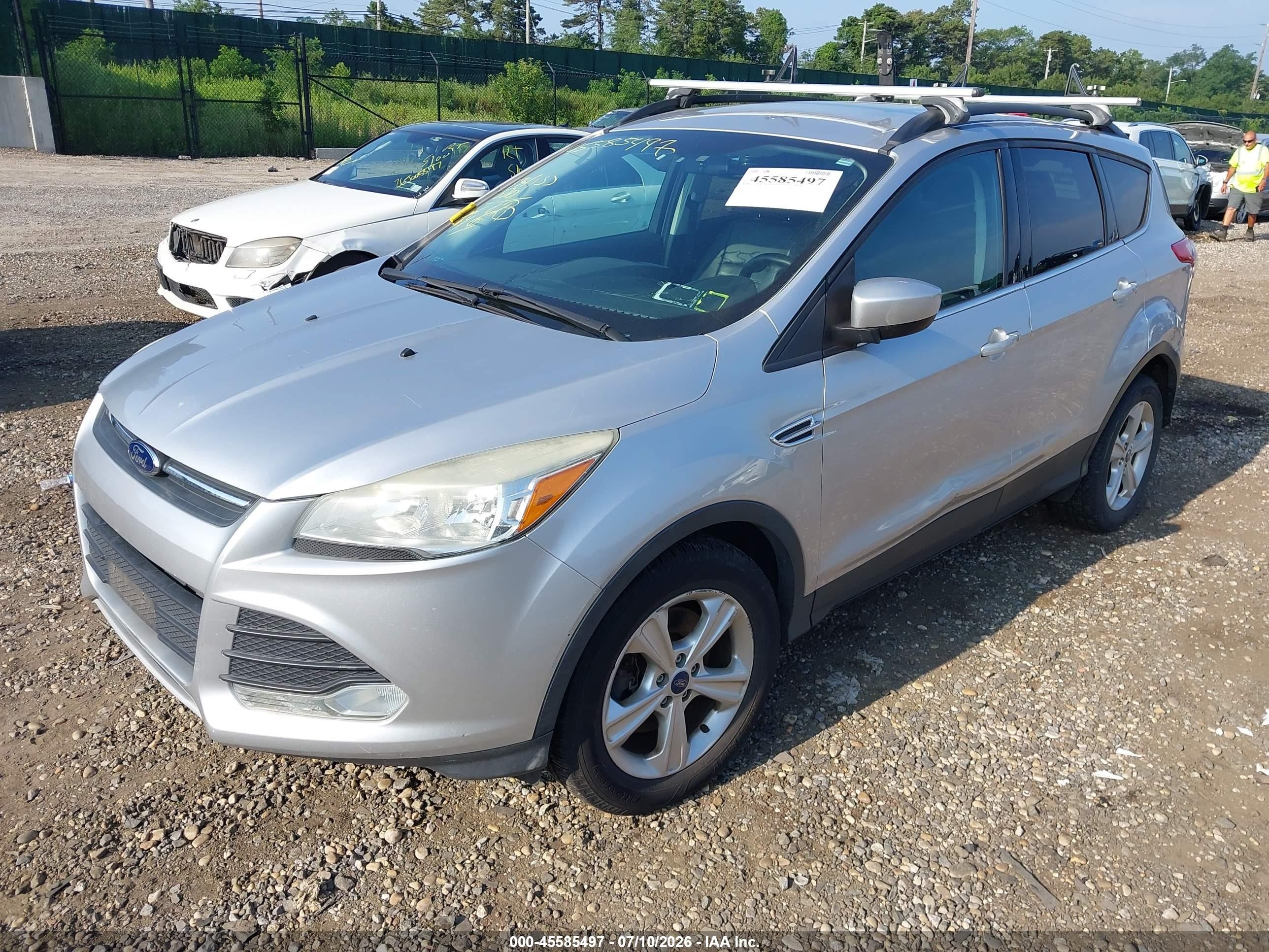 2015 Ford Escape Se Silver vin: 1FMCU9GX4FUA46064