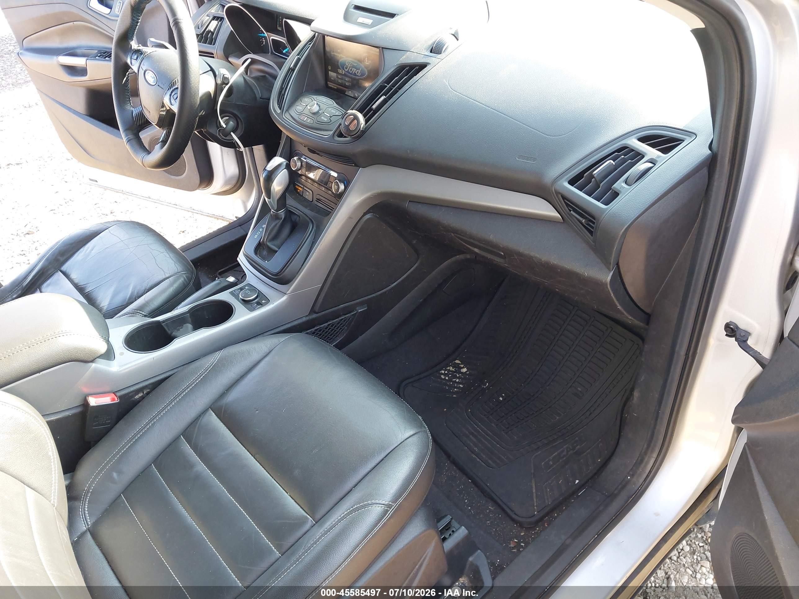 2015 Ford Escape Se Silver vin: 1FMCU9GX4FUA46064