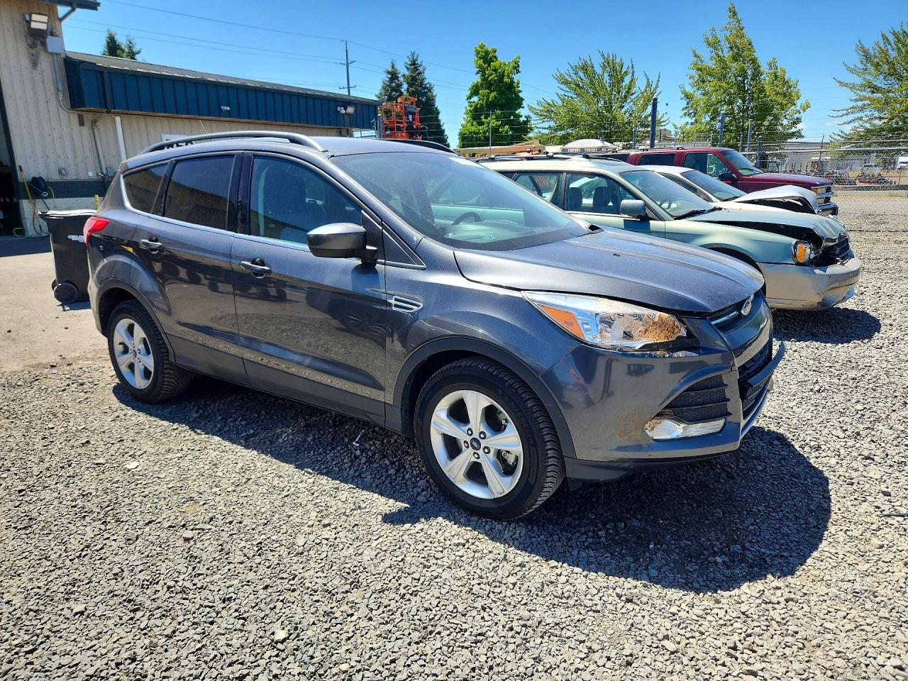 2015 Ford Escape Se Gray vin: 1FMCU9GX4FUA53029