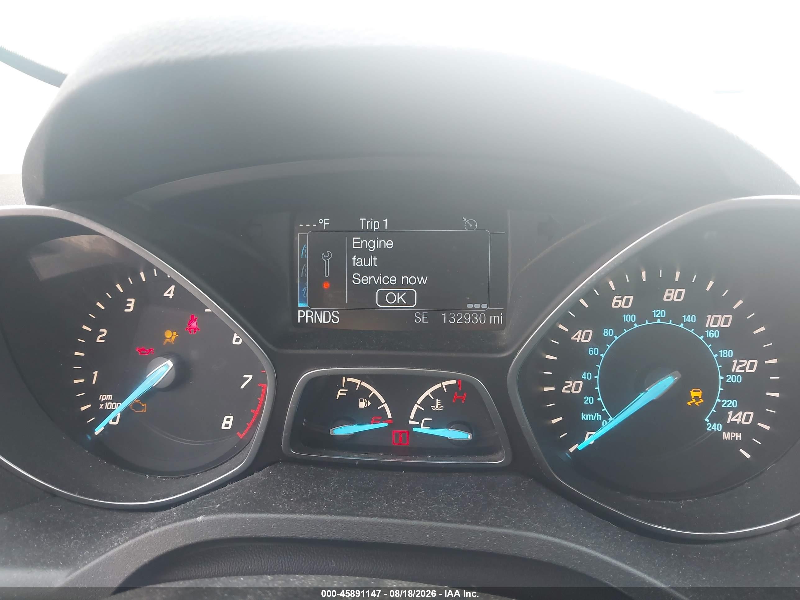 2015 Ford Escape Se Gray vin: 1FMCU9GX4FUA94020